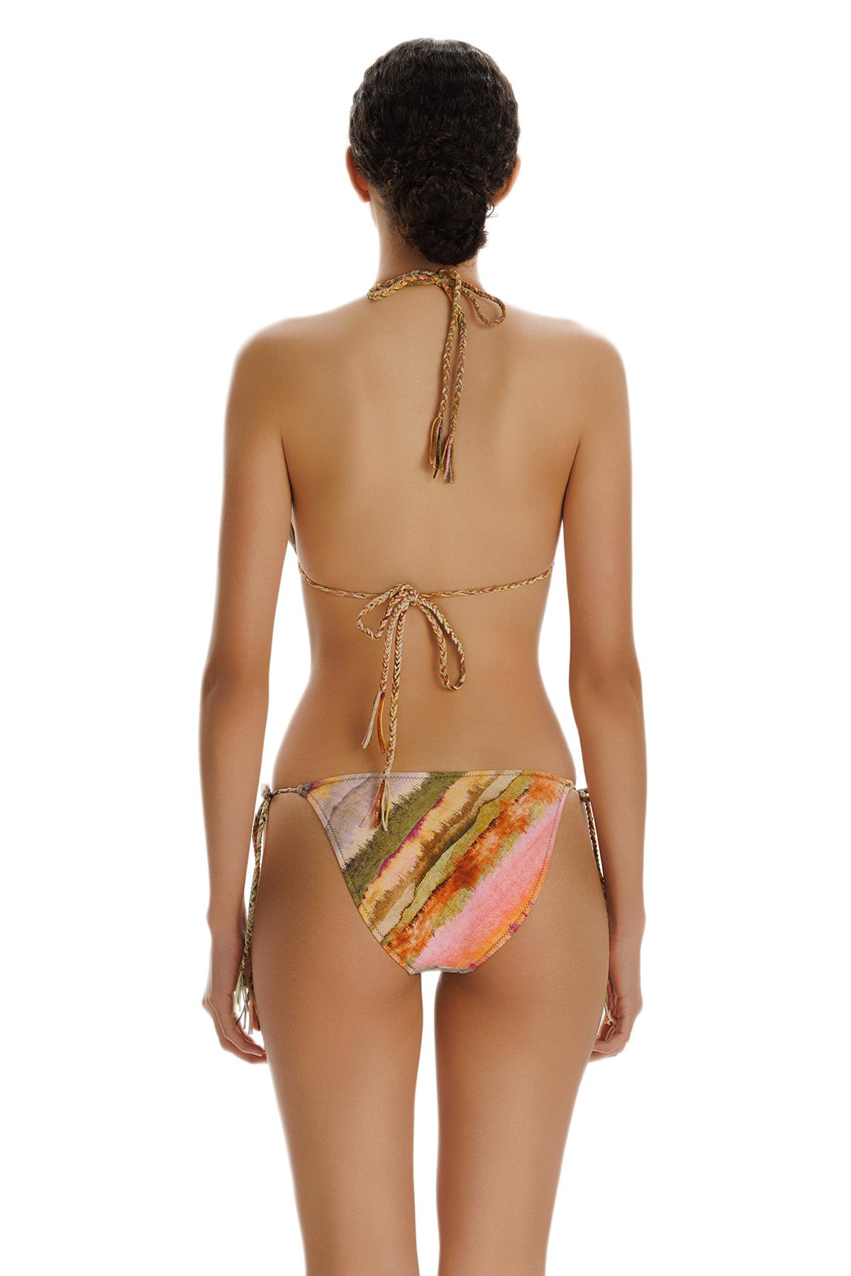 Zeki Meliora Desenli Üçgen Bikini Takımı