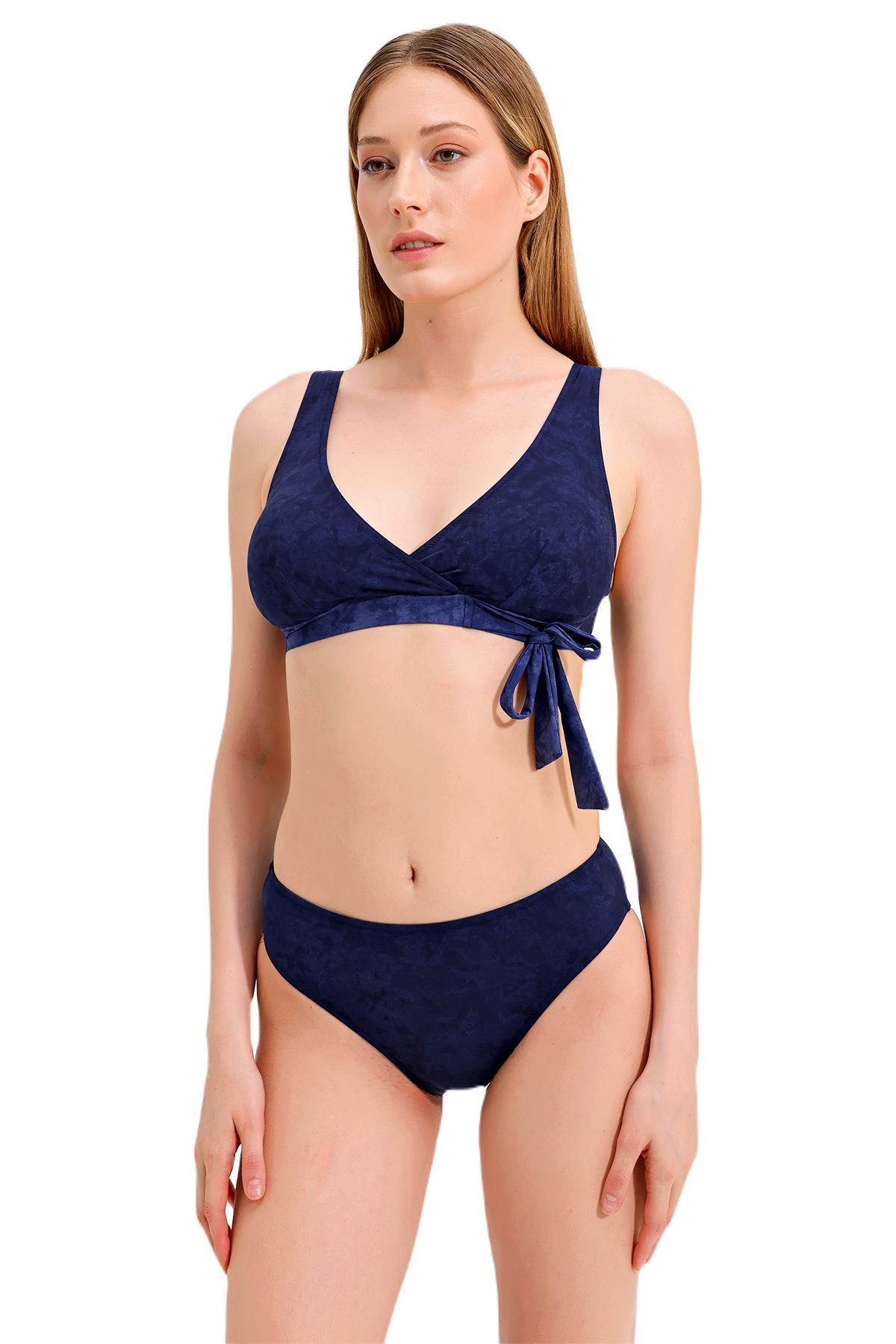 Zeki Üçgen Lacivert Bikini Takım
