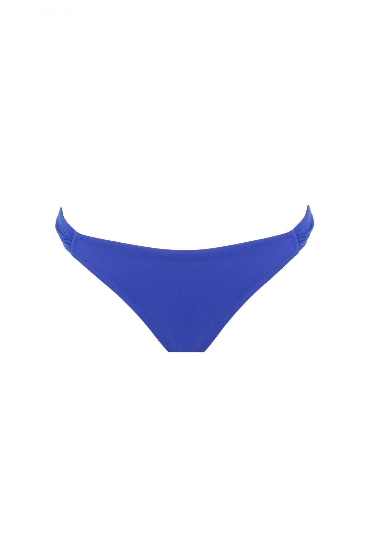 Zeki Yanları Drape Detaylı Saks Bikini Altı