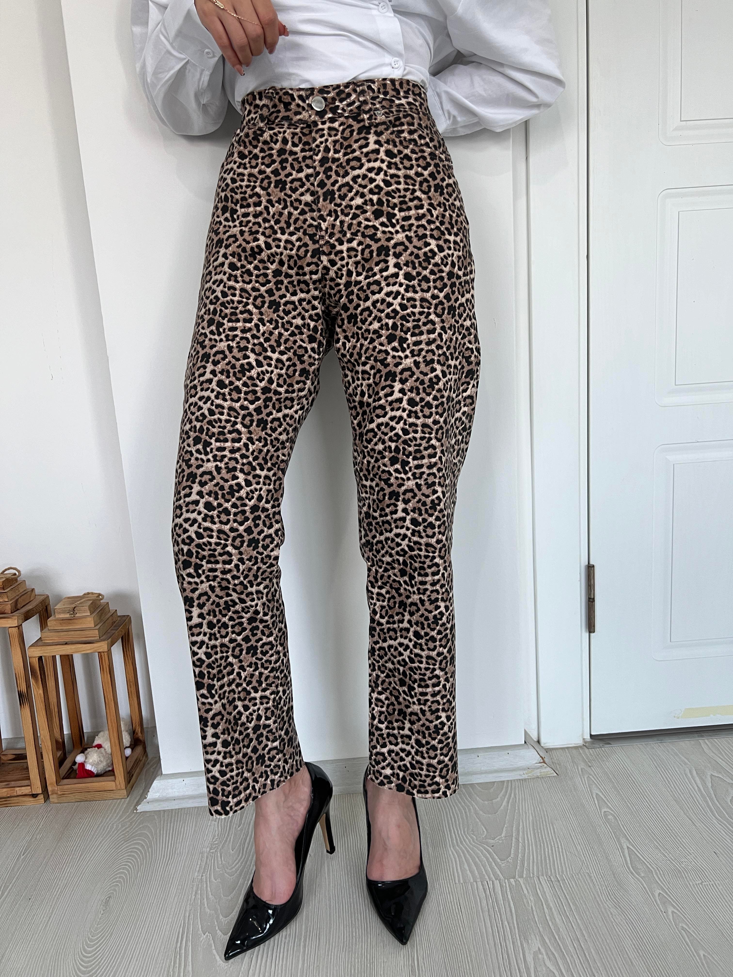  LEOPAR DESEN LİKRALI MOM JEAN