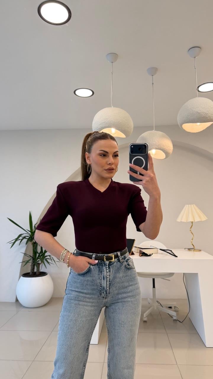  VATKALI KISIK V YAKA BADDY SUIT BORDO