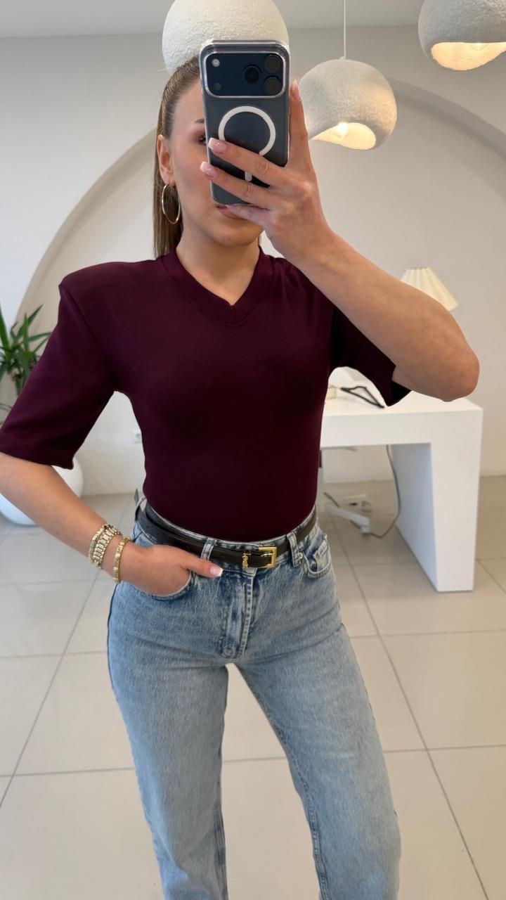  VATKALI KISIK V YAKA BADDY SUIT BORDO