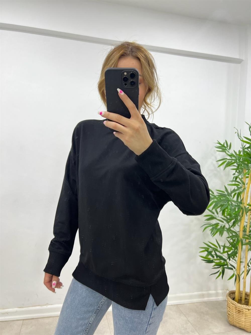 1.SINIF KALİTE BASİC SWEAT SİYAH