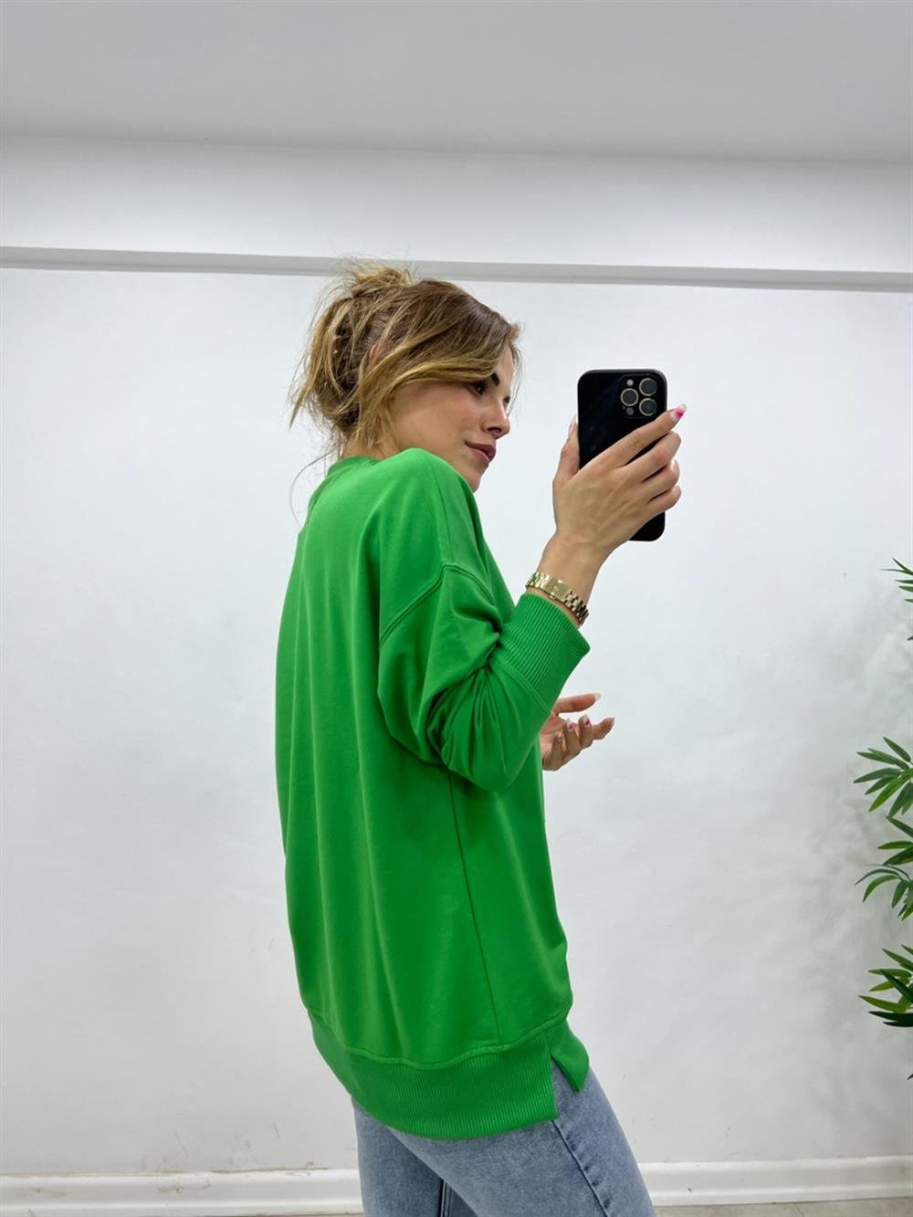 1.SINIF KALİTE BASİC SWEAT YEŞİL