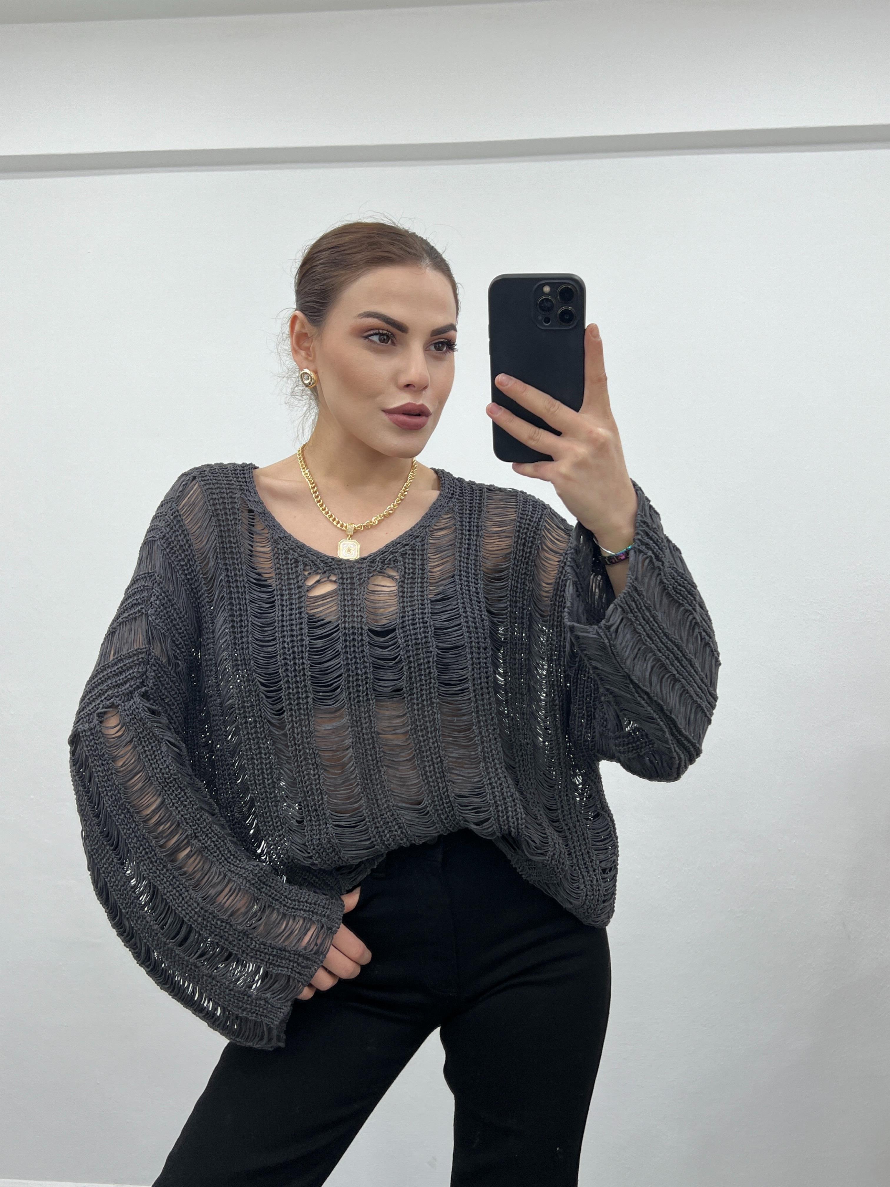 AJURLU ANTRASİT  TRİKO