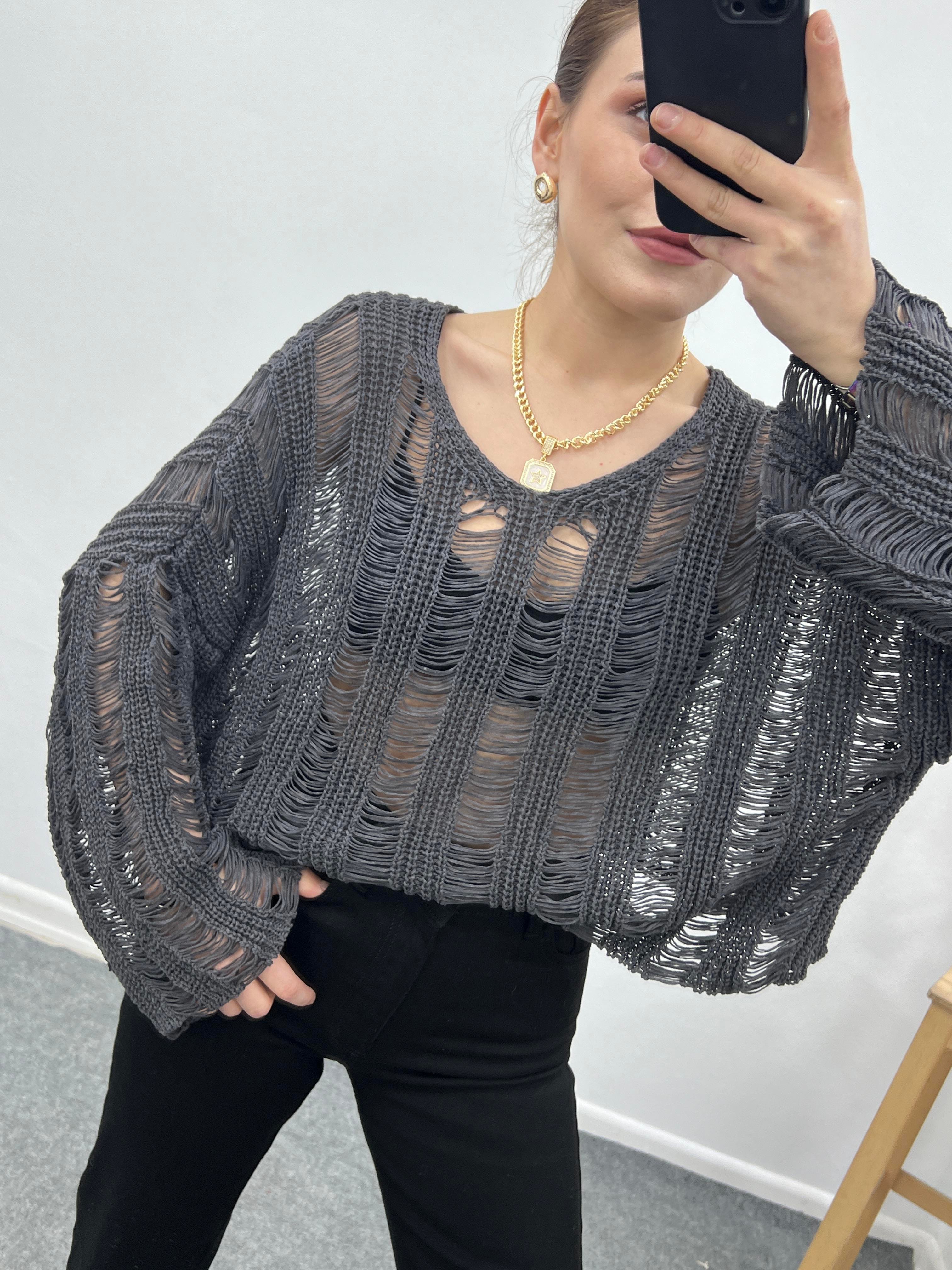 AJURLU ANTRASİT  TRİKO