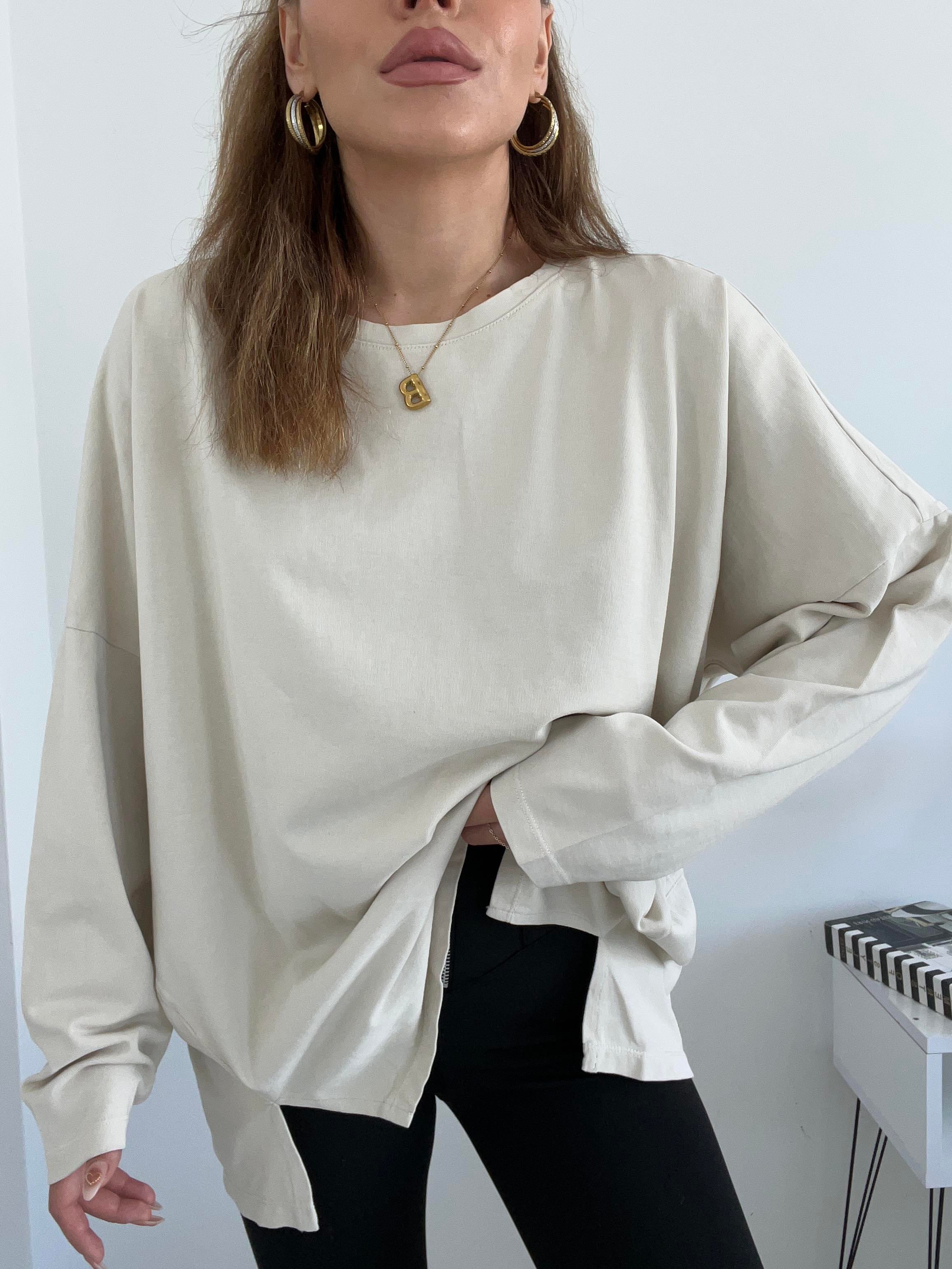 ARKASI PİLELİ OVERSİZE BASİC TAŞ