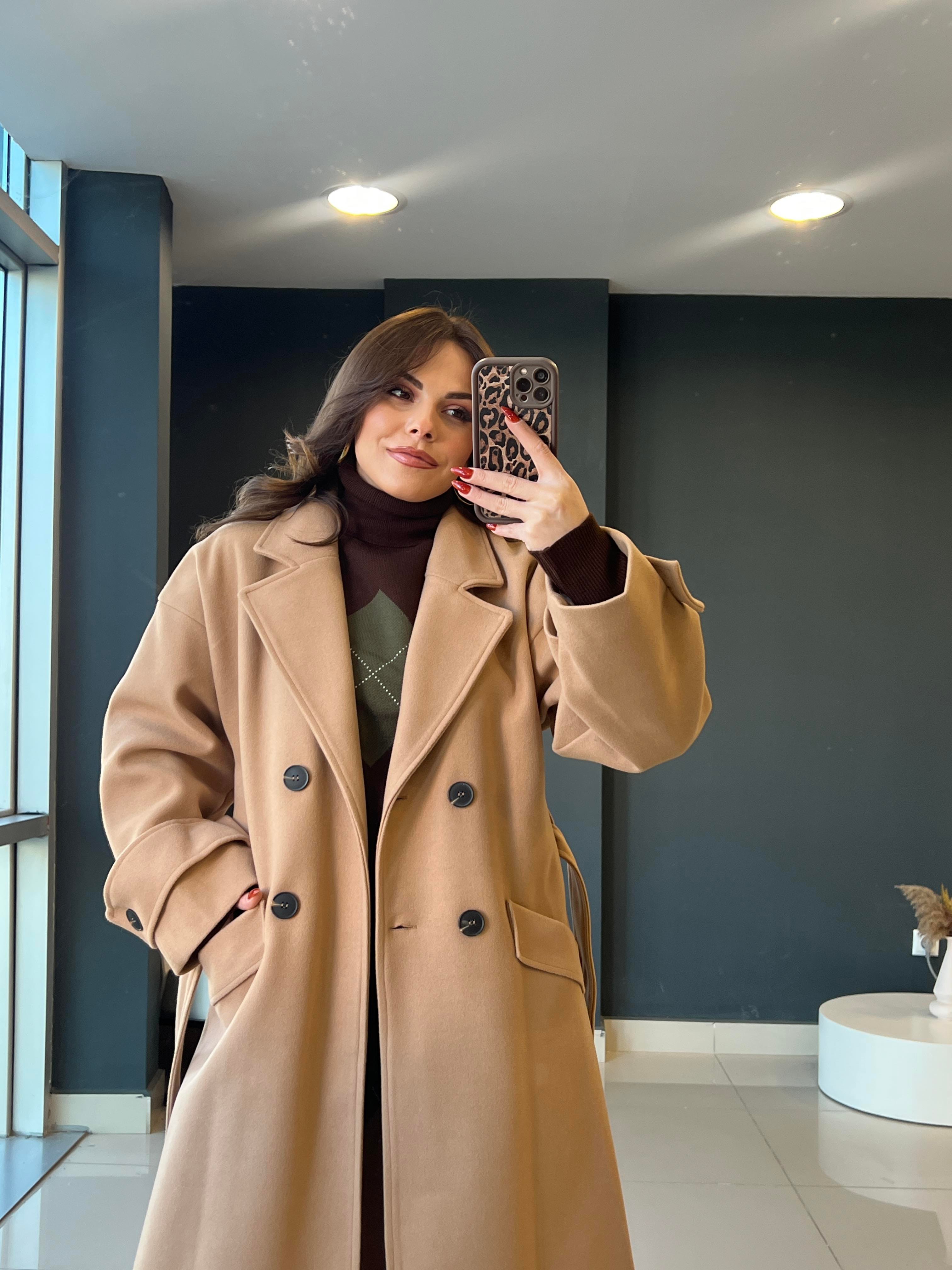ASTARLI KAŞMİR KABAN CAMEL