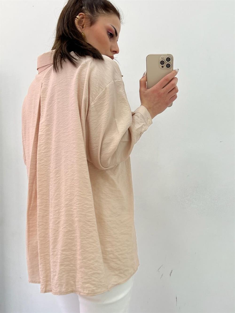 BAMBU KUMAŞ GÖMLEK BEJ