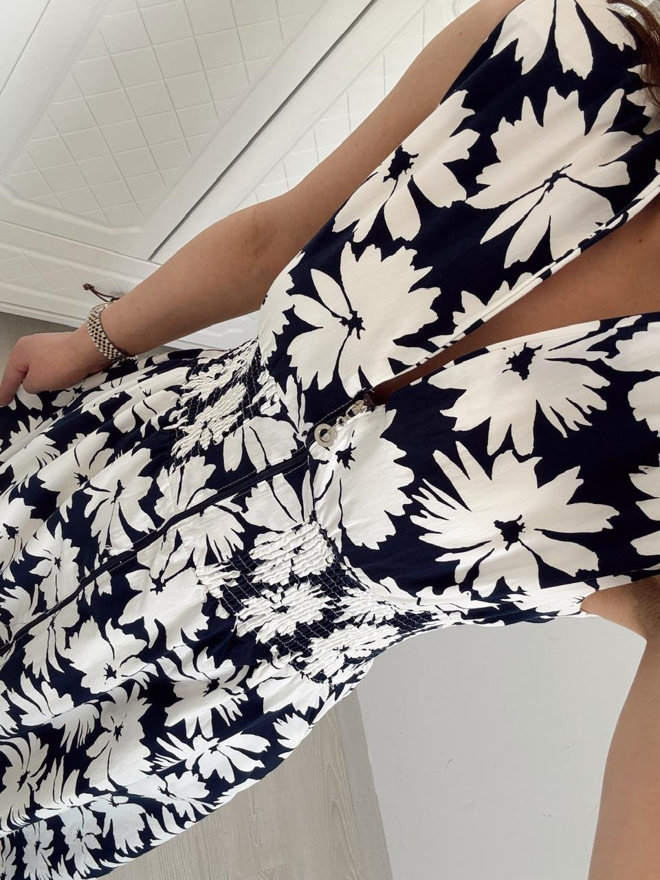 BELDEN LASTİKLİ KORSELİ ELBİSE