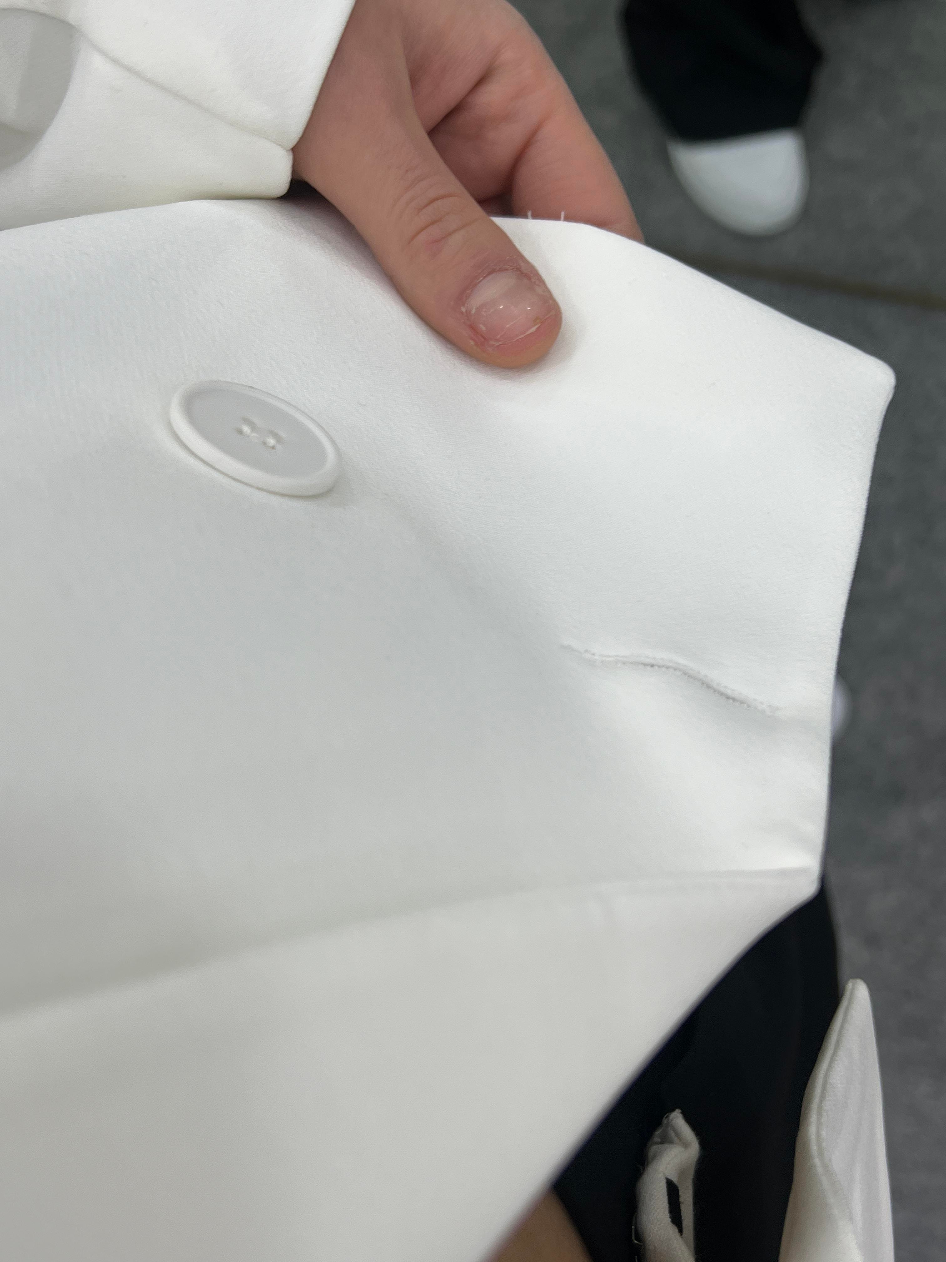 BEYAZ KISA BLAZER CEKET