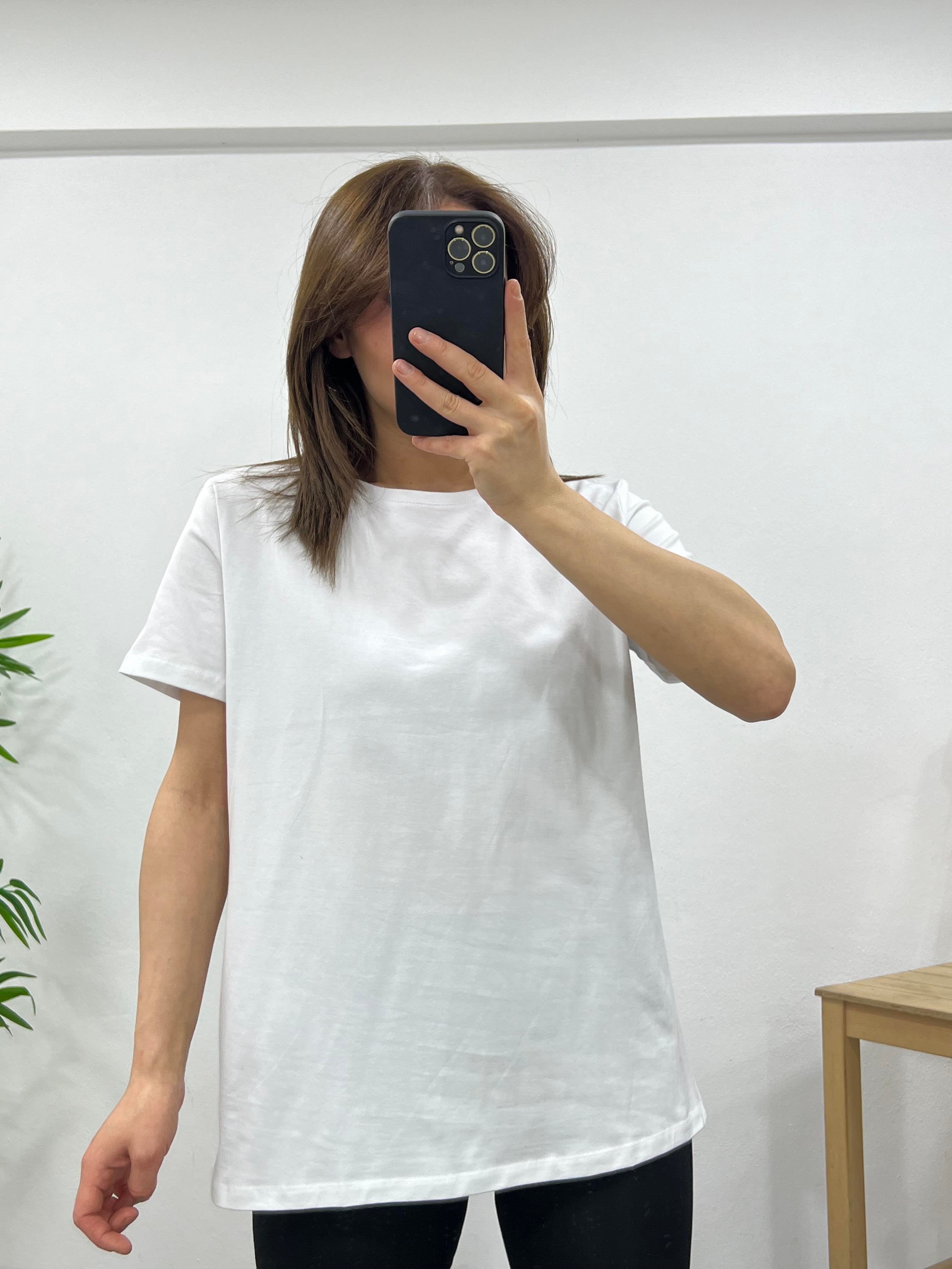 BEYAZ ÖZEL TOK DOKU BASIC TİŞÖRT