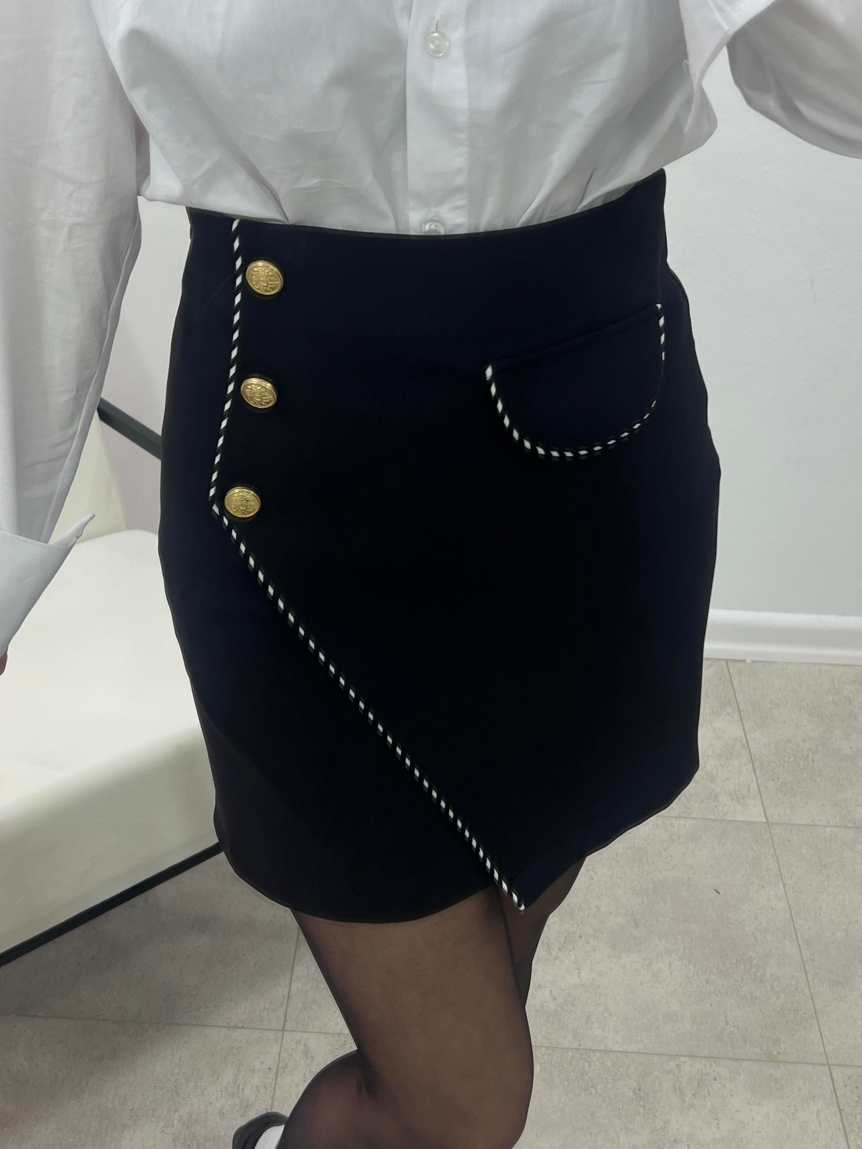 BİYELİ DÜĞMELİ ETEK