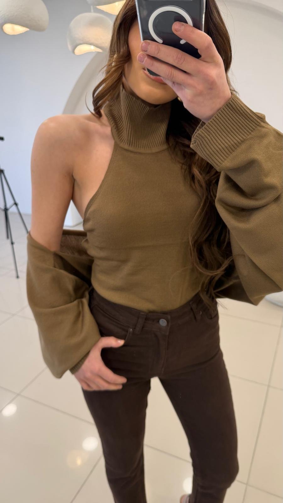 BOLERO DETAYLI TRİKO CAMEL