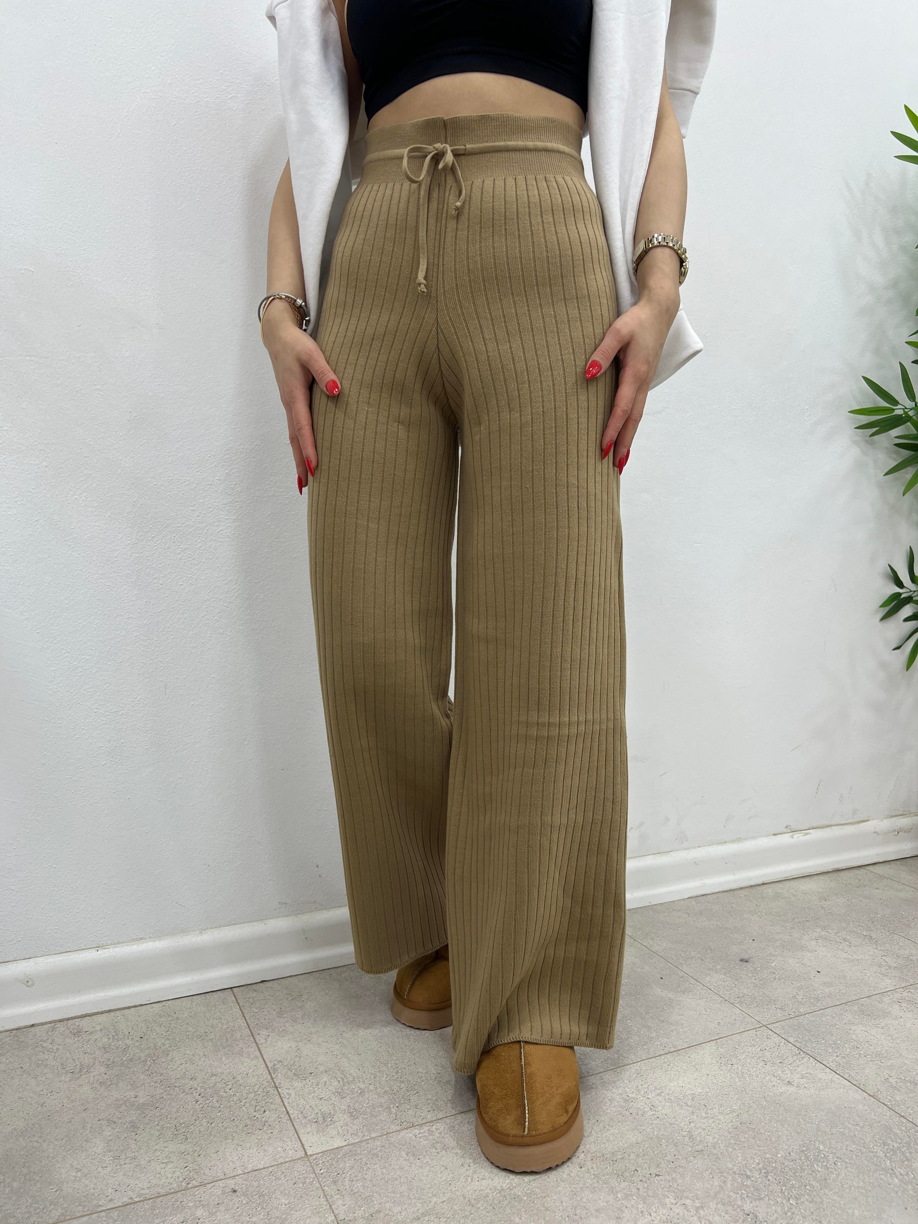 CAMEL TRİKO FİTİLLİ PANTOLON