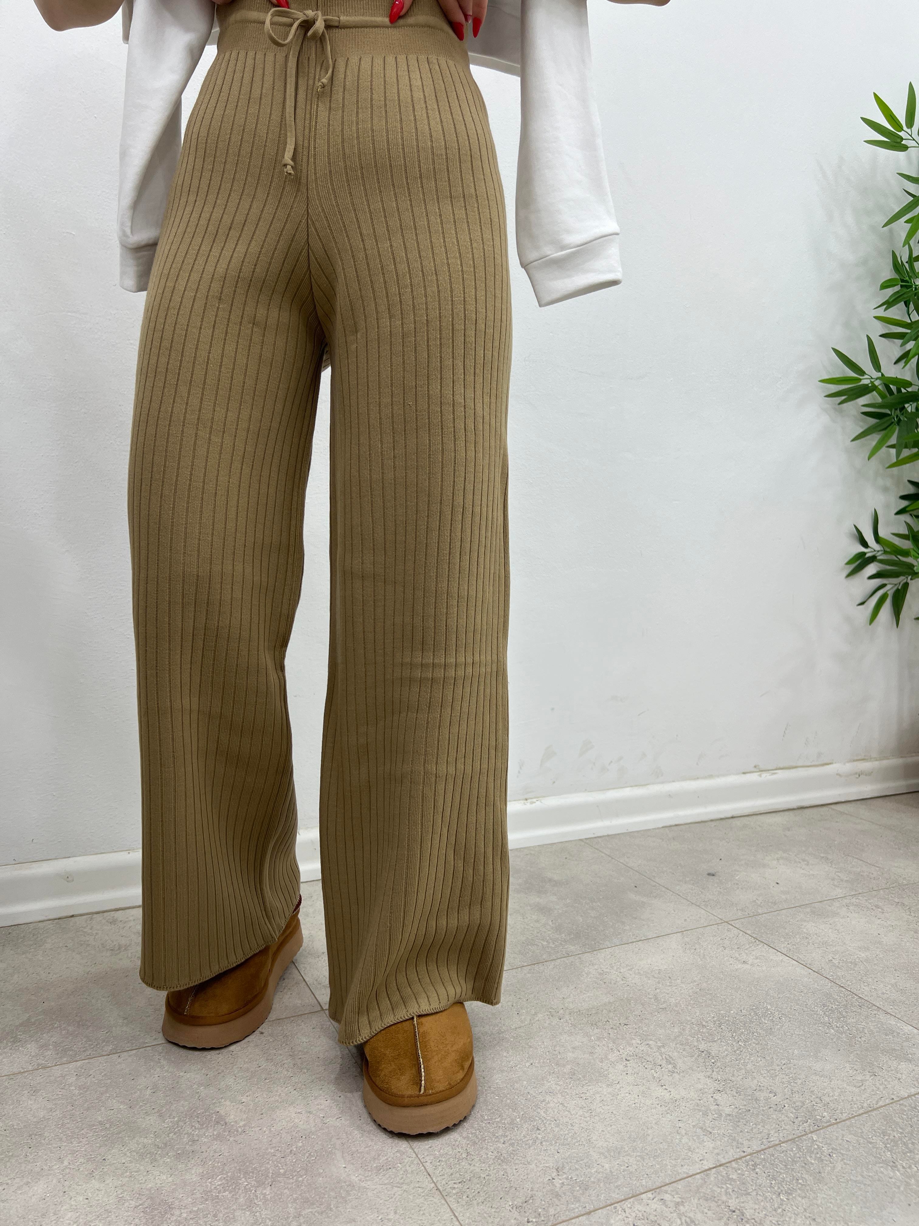CAMEL TRİKO FİTİLLİ PANTOLON
