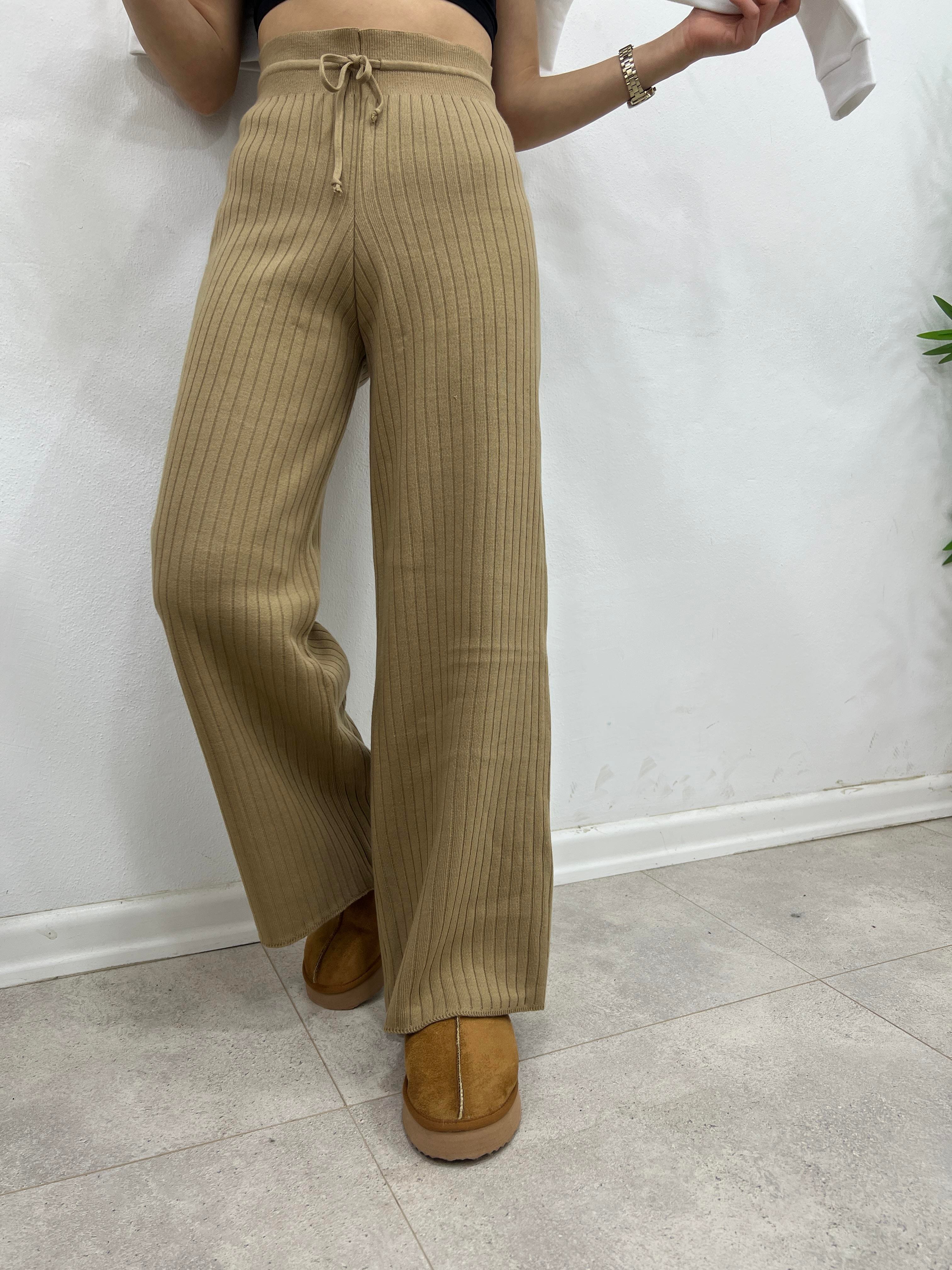 CAMEL TRİKO FİTİLLİ PANTOLON