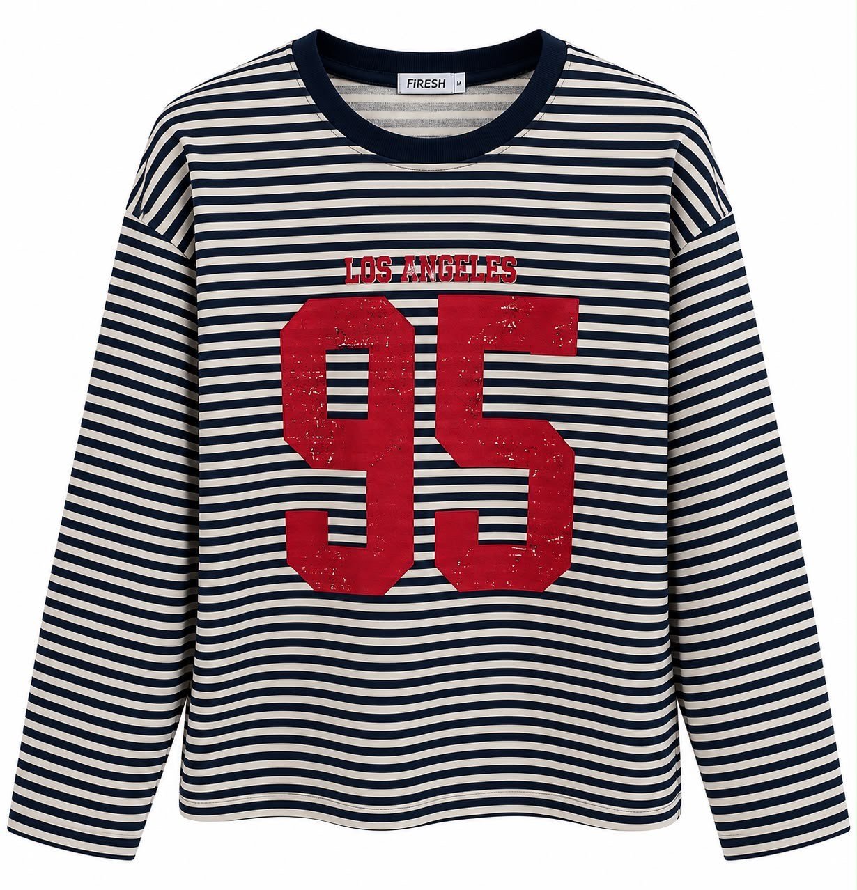 Çizgili Basic  Sweat 95 Lacivert