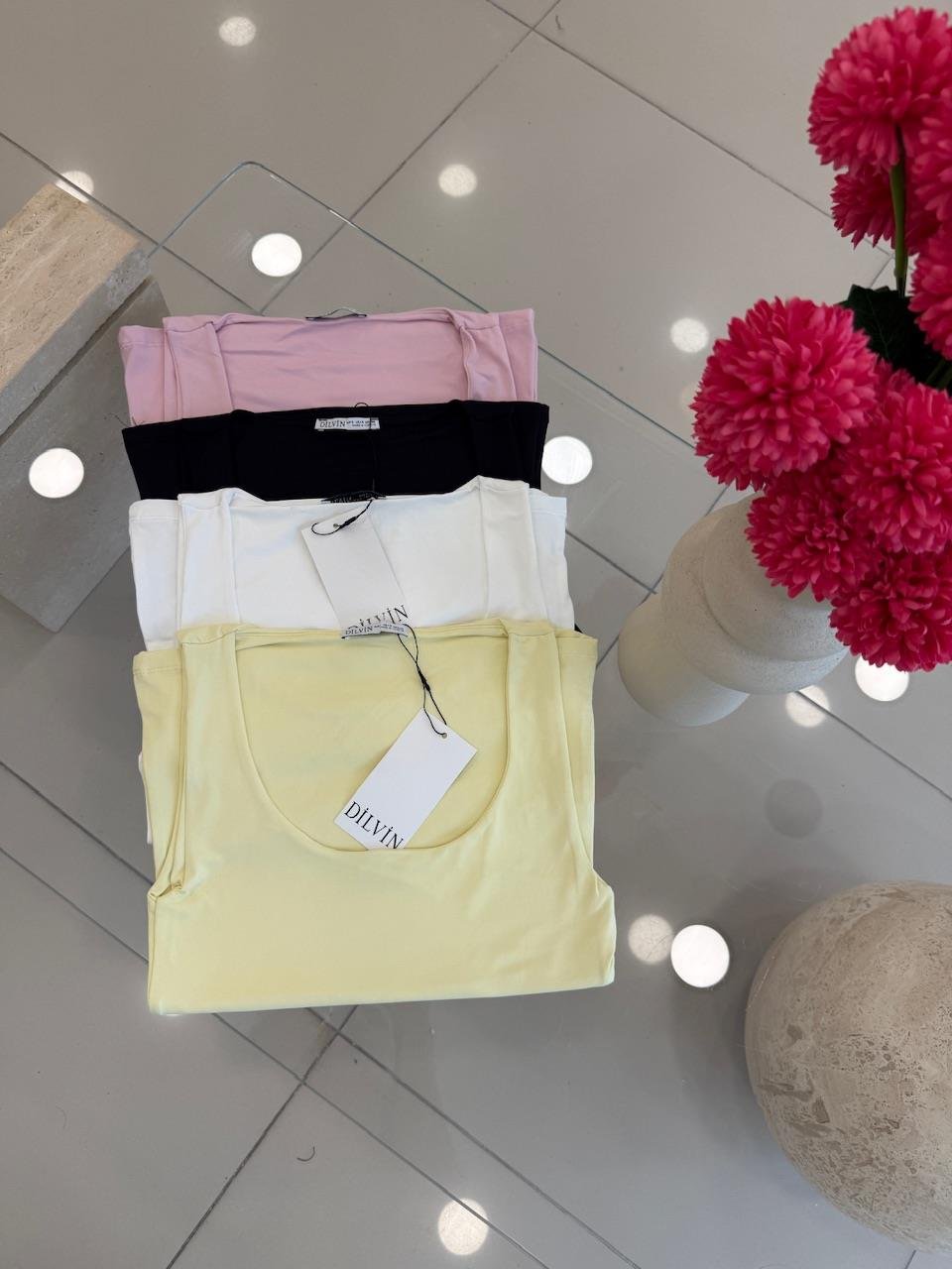 DİLVİN KALIN ASKILI ATLET EKRU