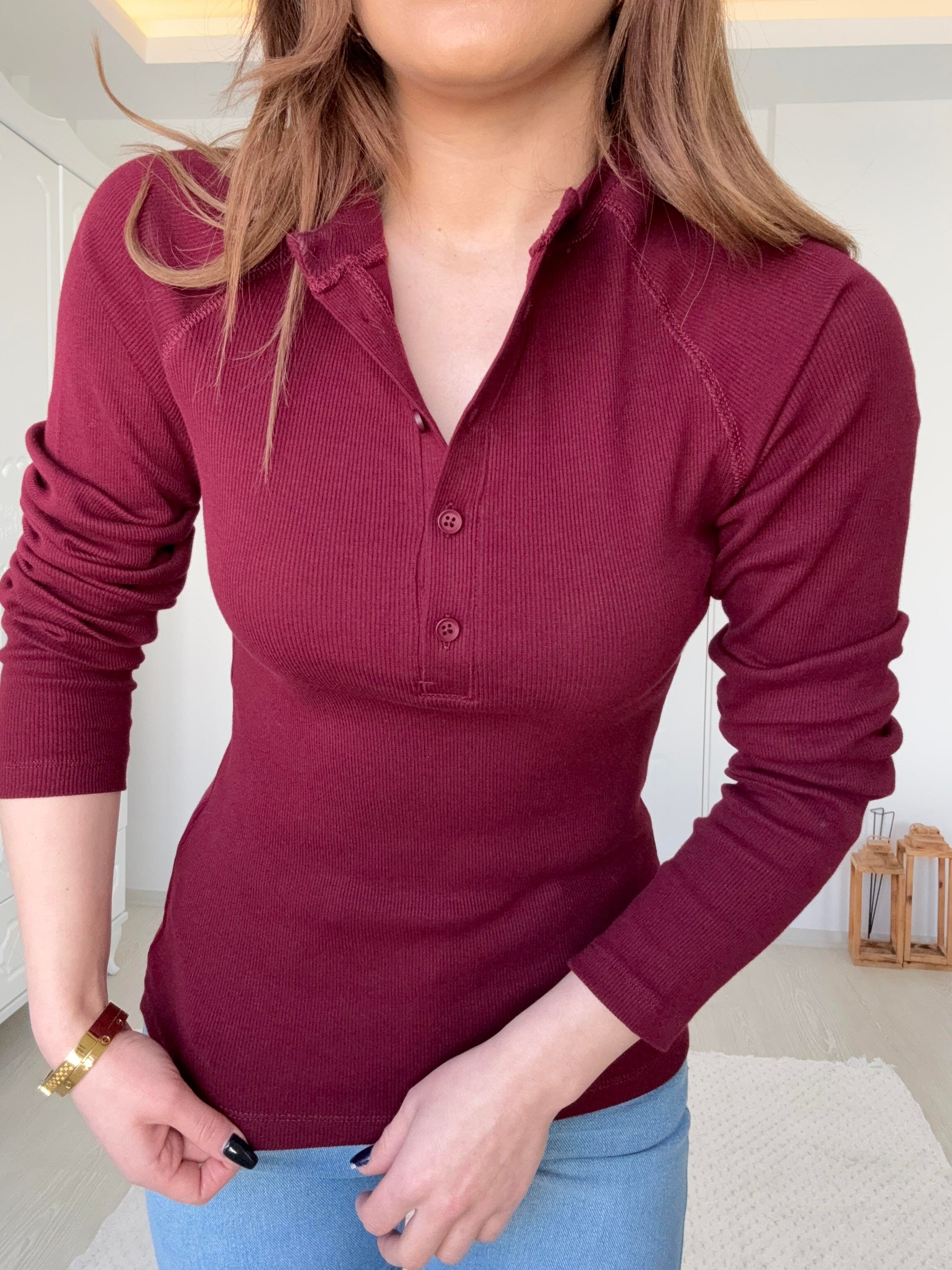 DÜĞMELİ FİTİLLİ BADY BORDO