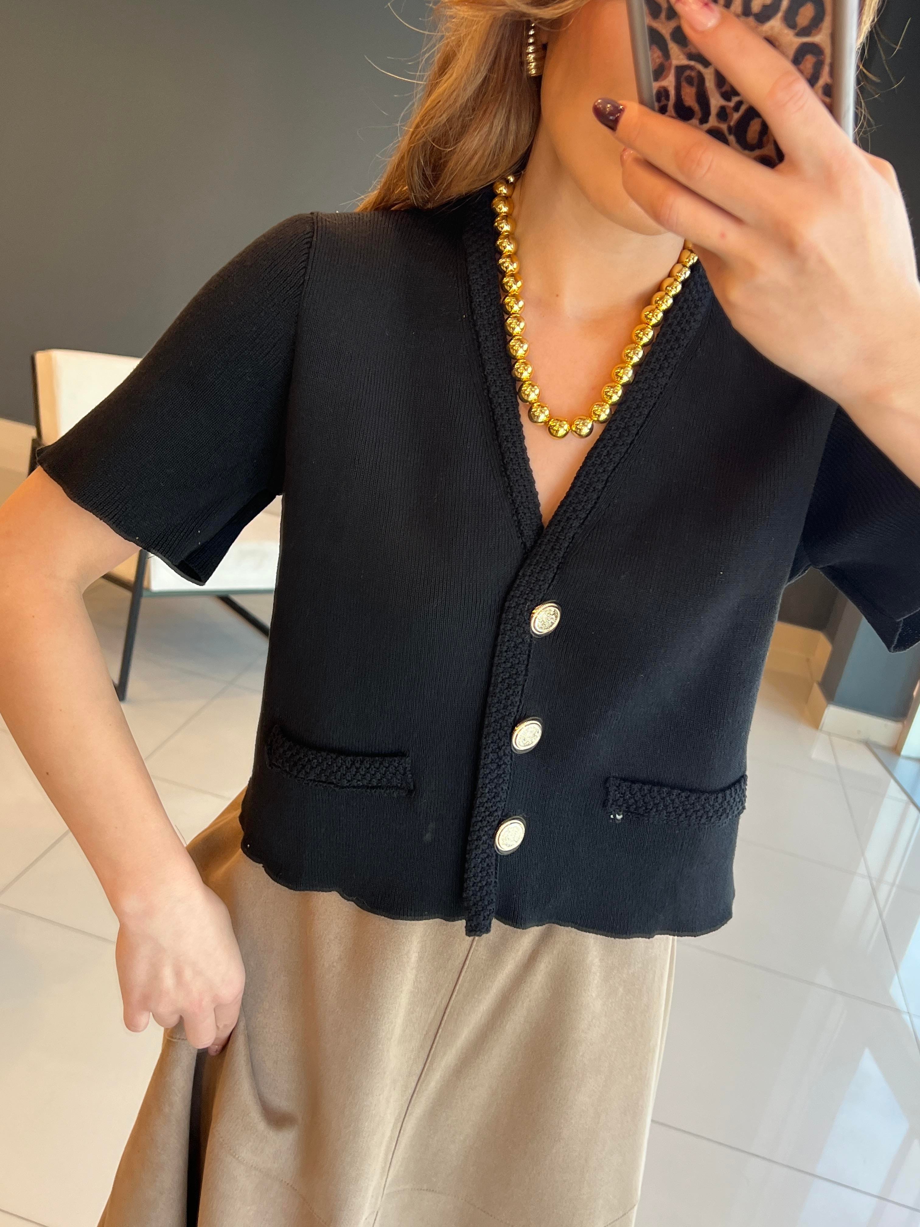 DÜĞMELİ SİYAH ORJİNAL MARKA YELEK