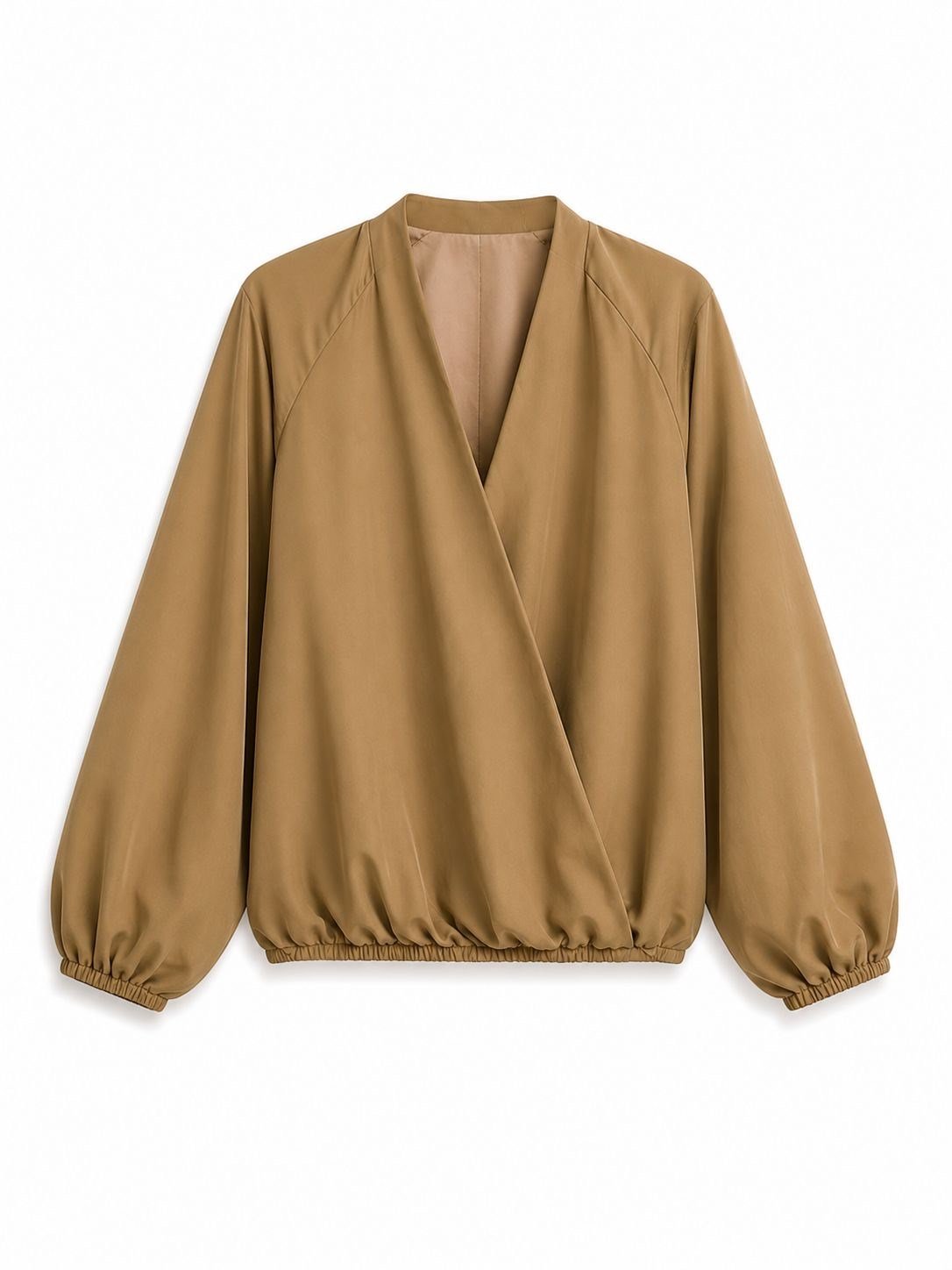Elegant Topral Balon Kollu Ceket