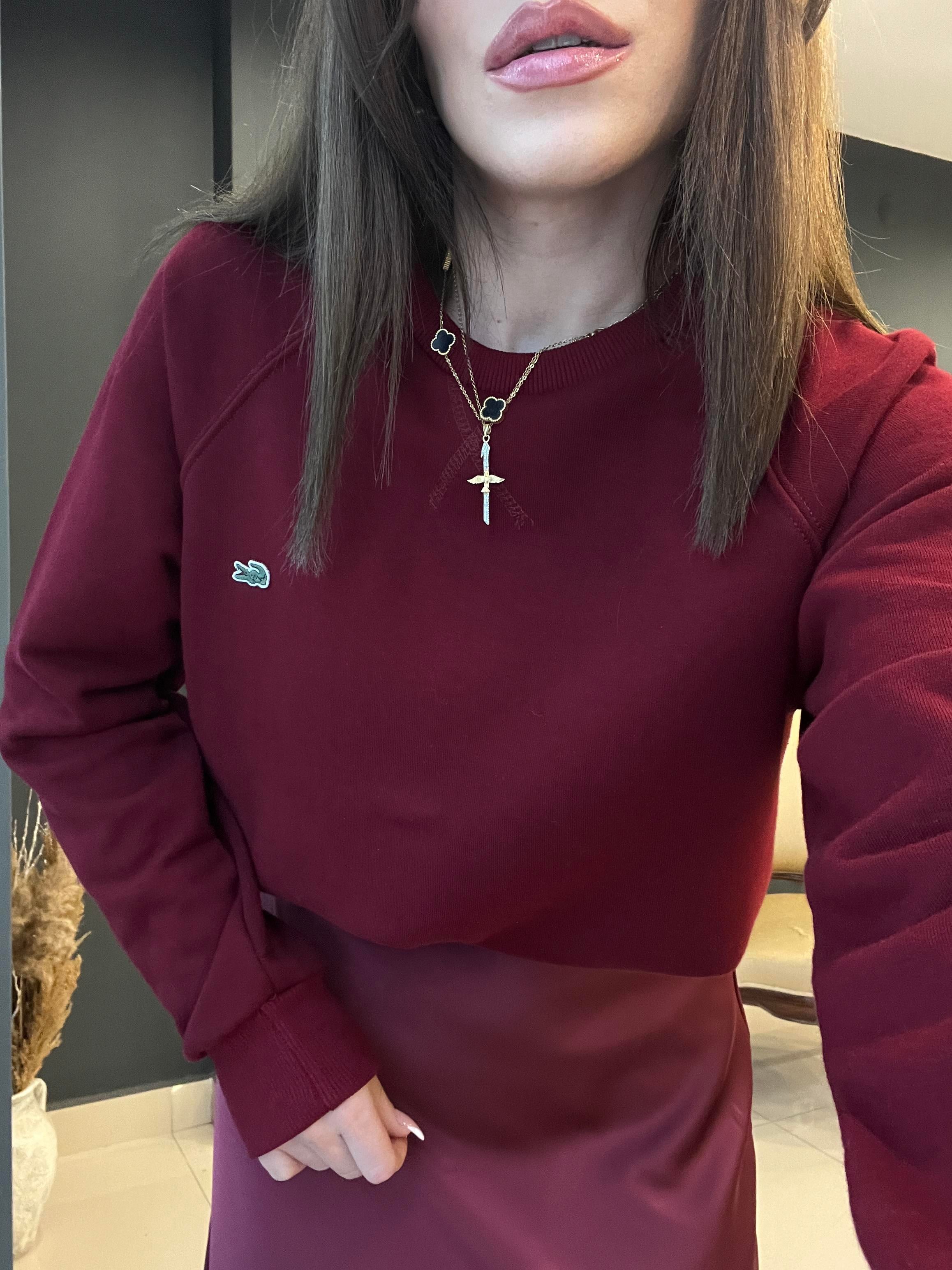 ETİKETLİ LCST SWEAT BORDO