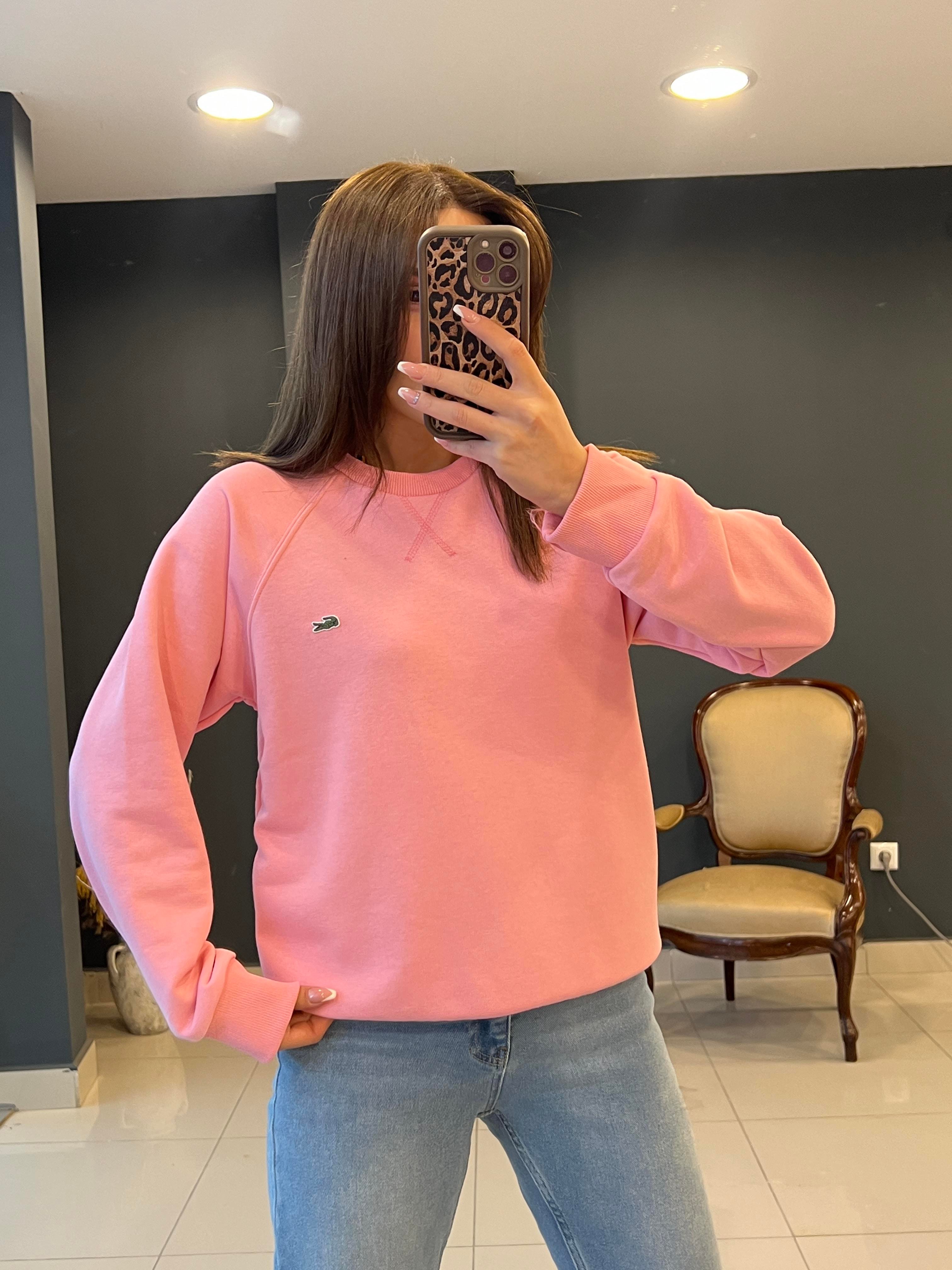 ETİKETLİ LCST SWEAT PEMBE