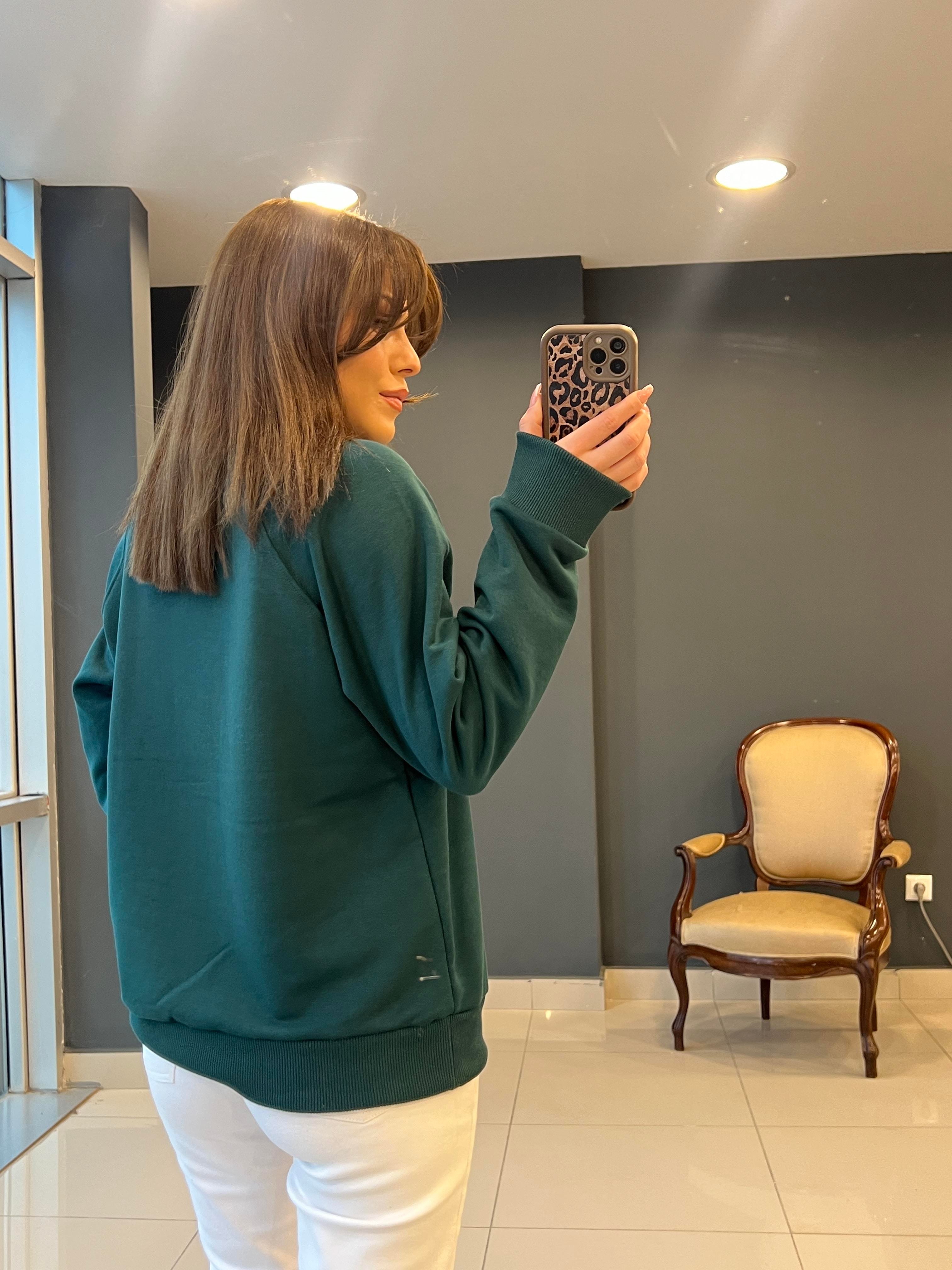 ETİKETLİ LCST SWEAT YEŞİL