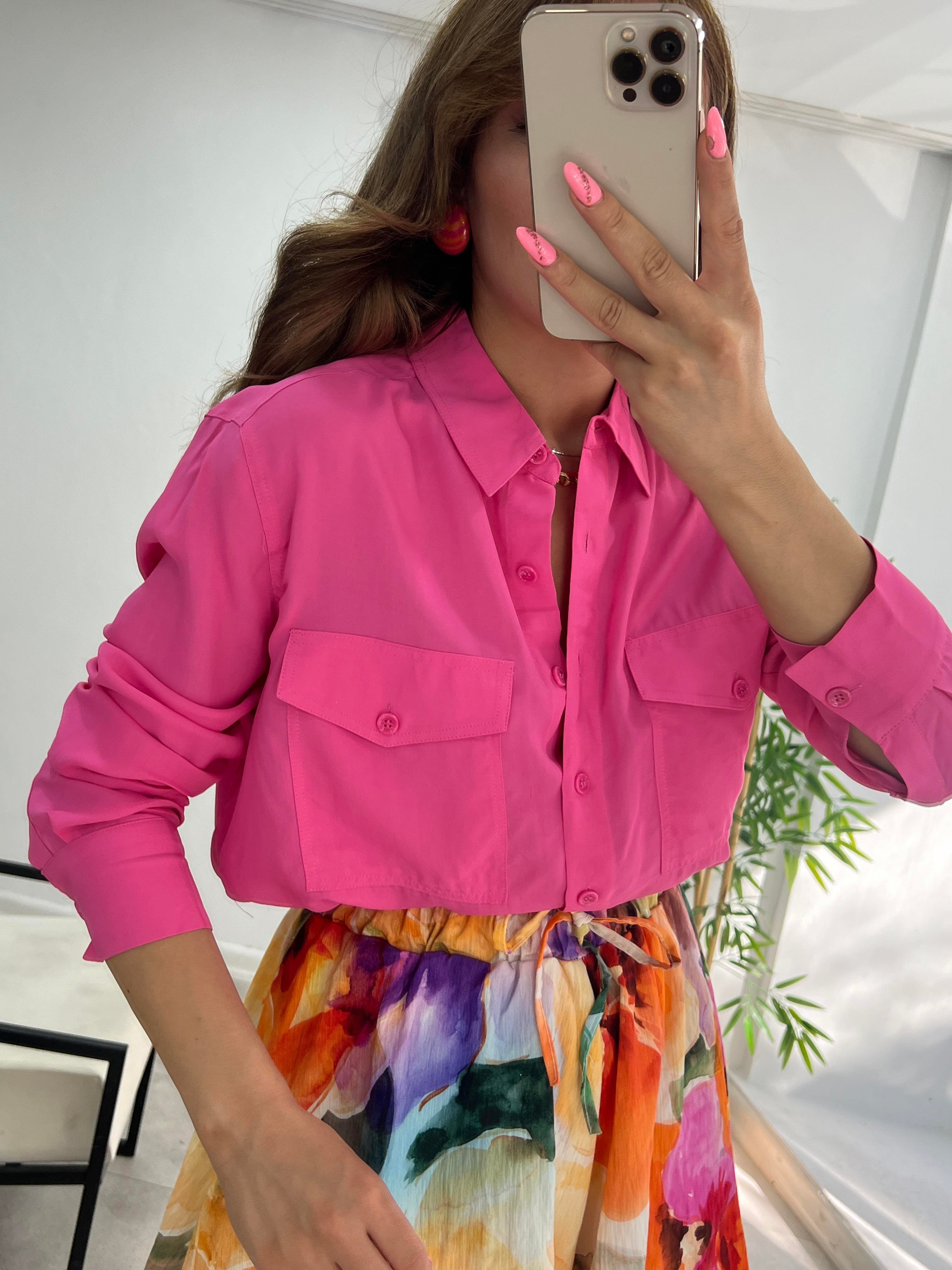 GREP KUMAŞ ORJINAL MARKA GÖMLEK PEMBE