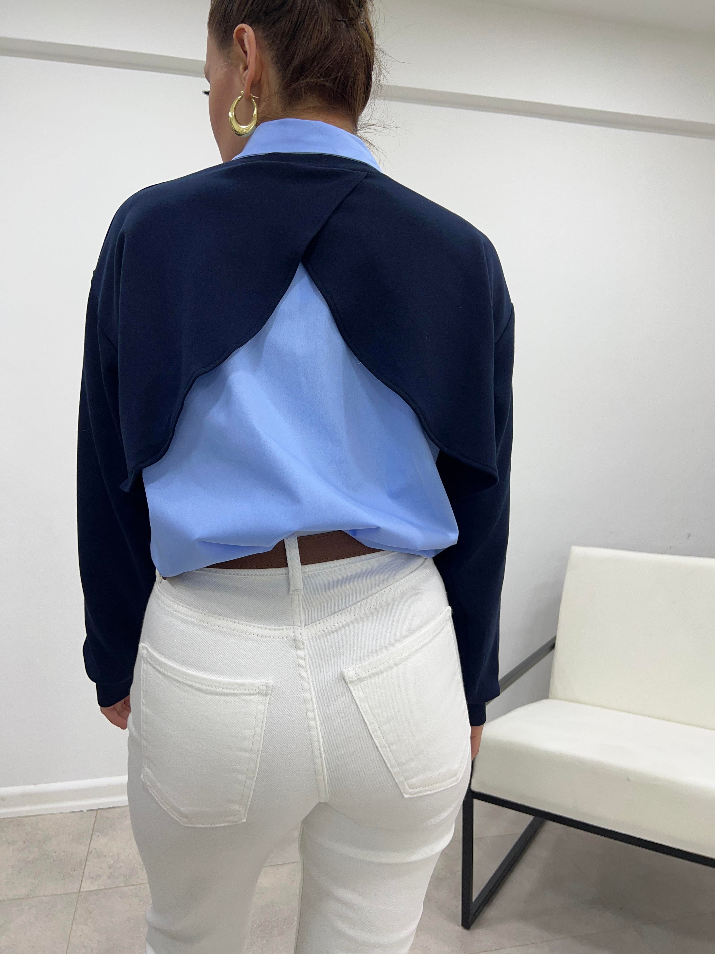 İKİ PARÇA TASARIM TWIST MODEL BLUZ