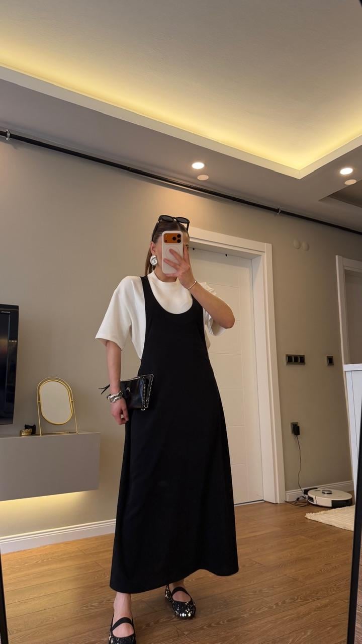 İthal Kumaş Twist Model Elbise 