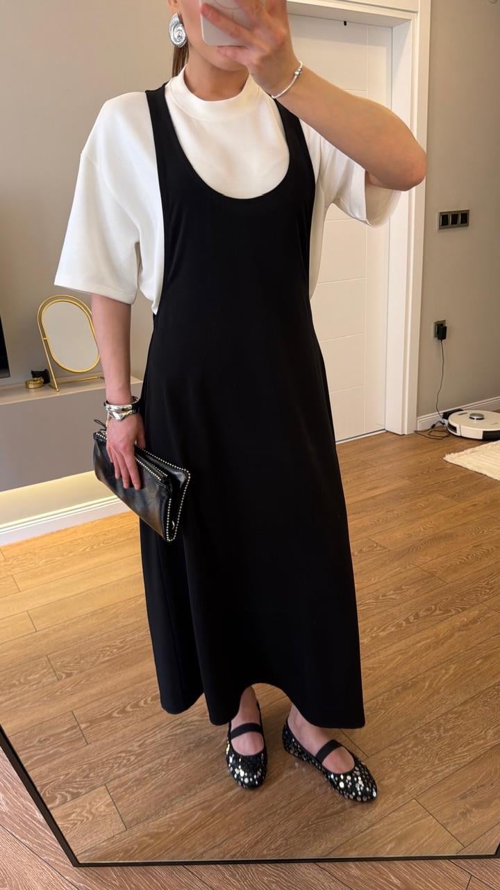 İthal Kumaş Twist Model Elbise 