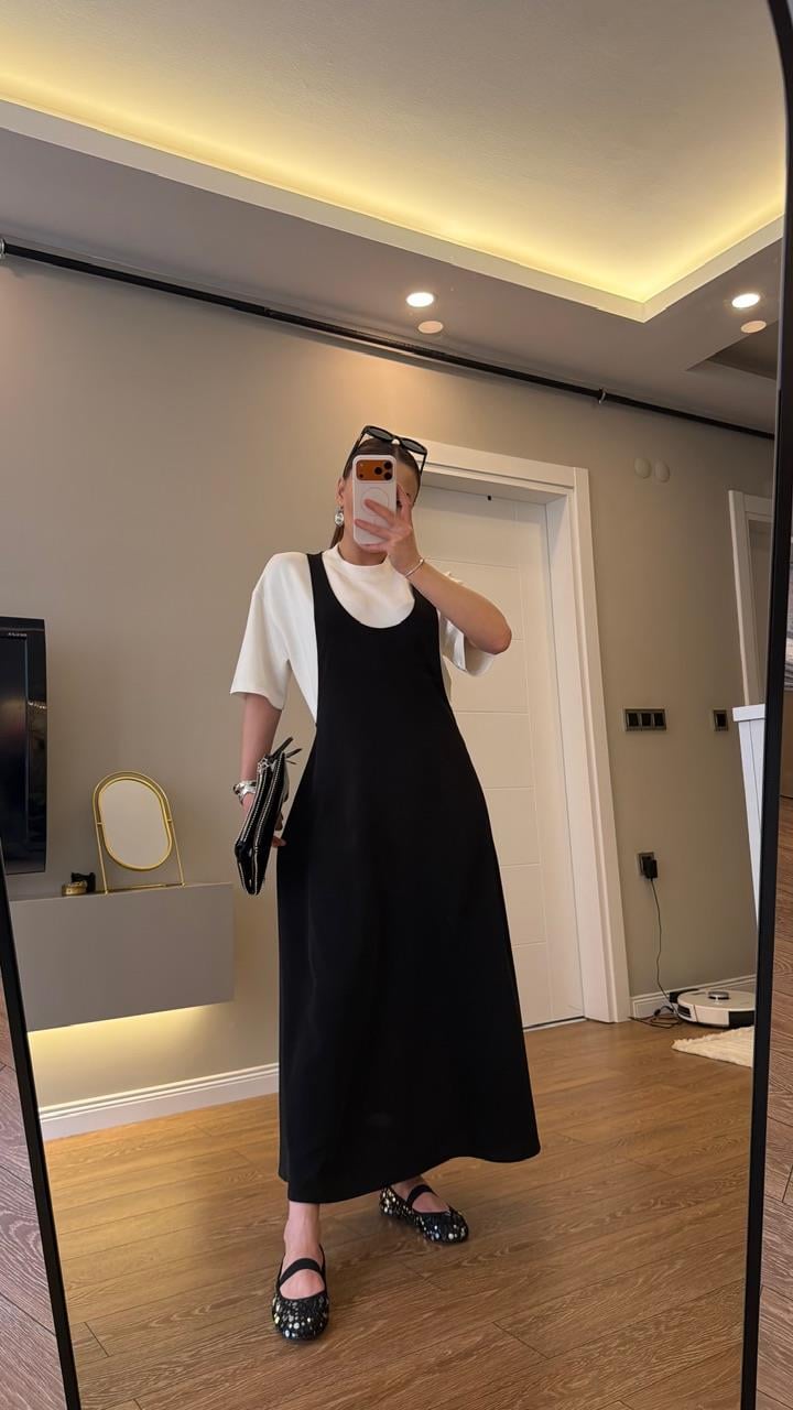 İthal Kumaş Twist Model Elbise 