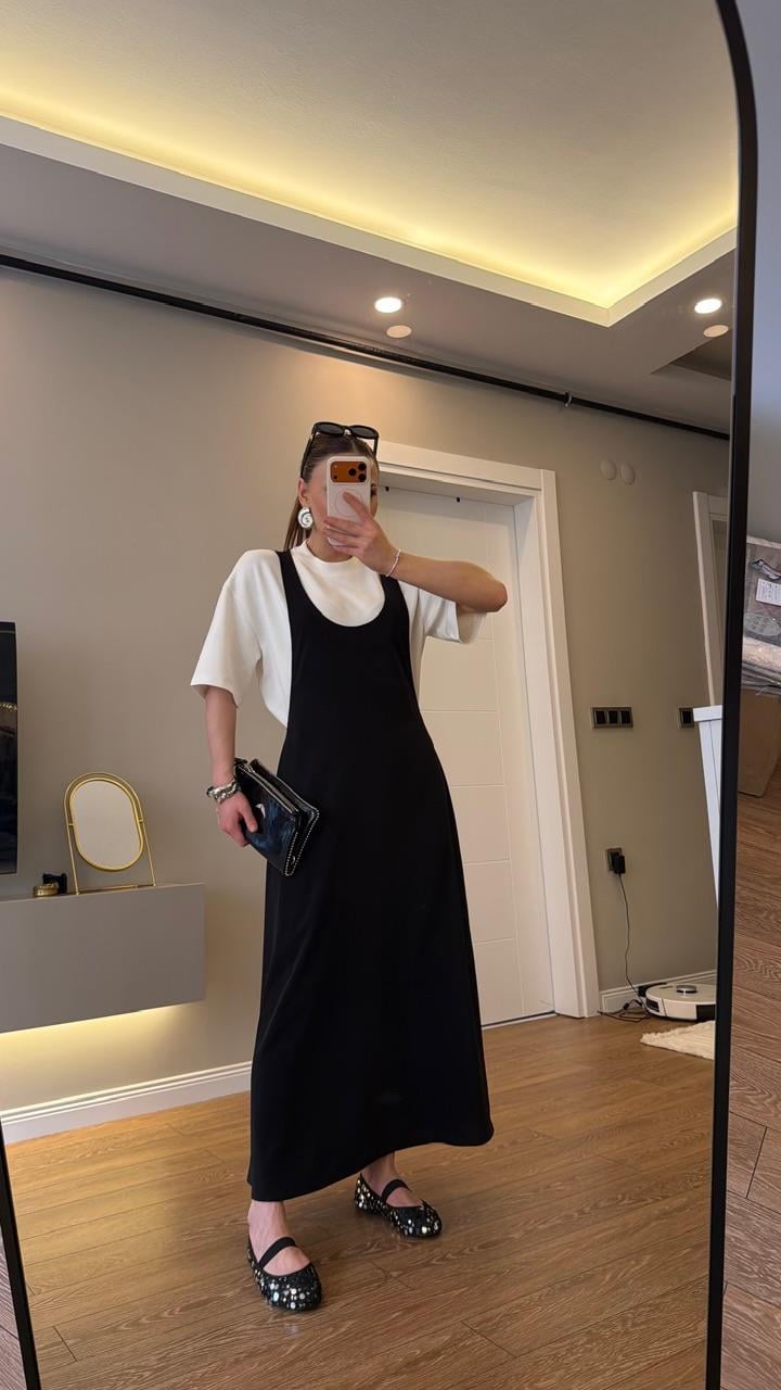 İthal Kumaş Twist Model Elbise 