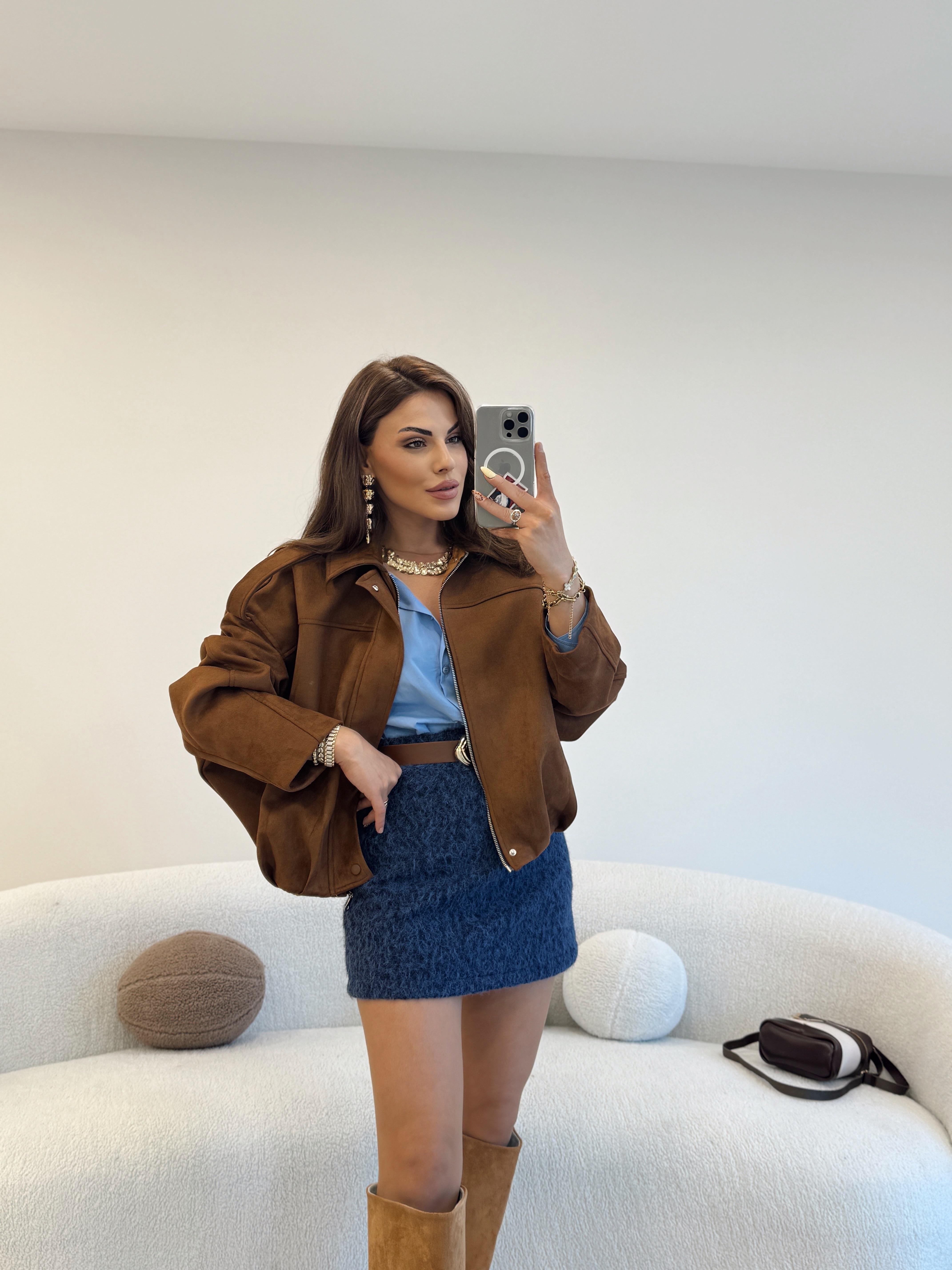 KAHVE SÜET BOMBER MONT