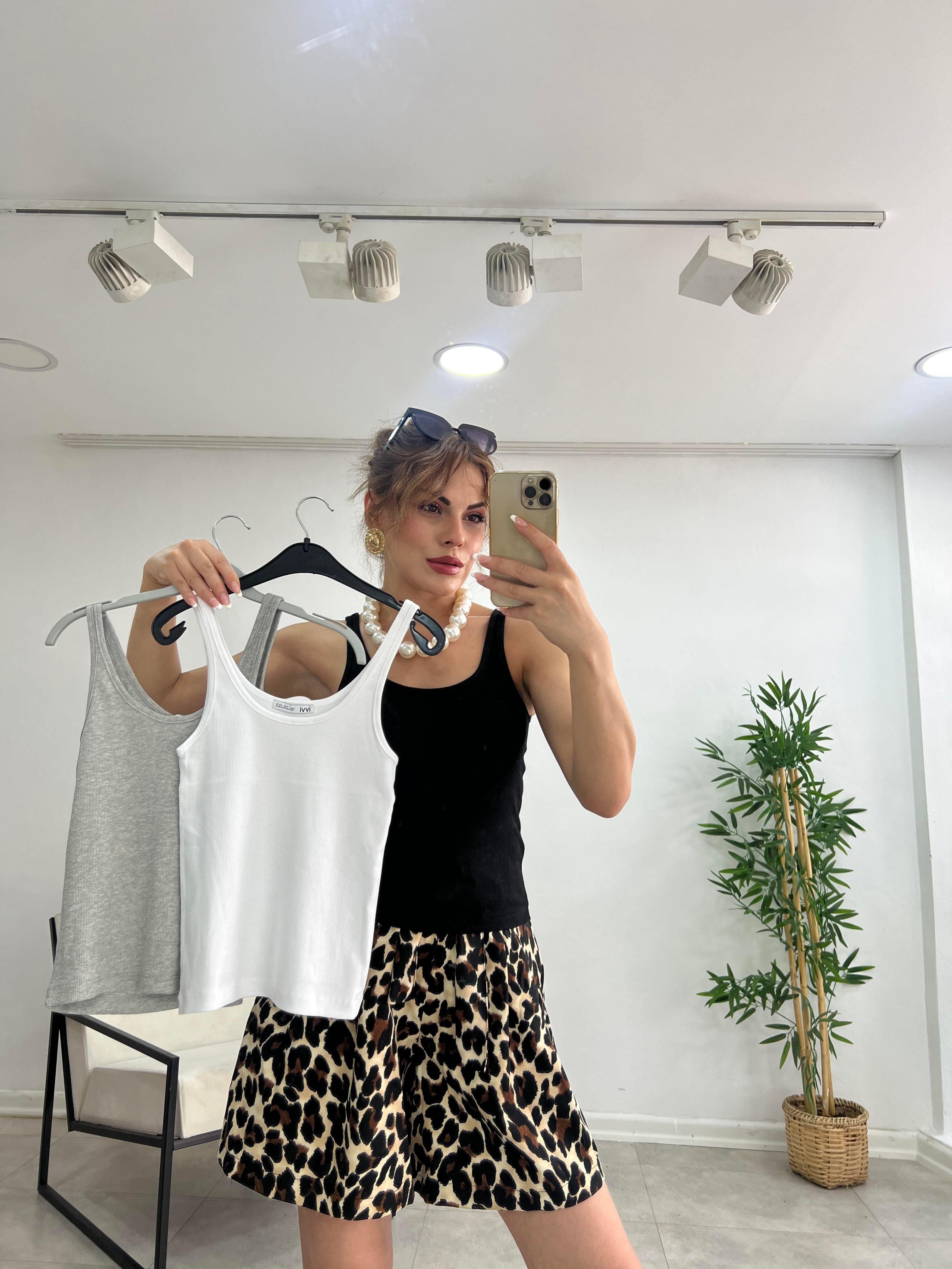 KALIN ASKILI BEYAZ ATLET