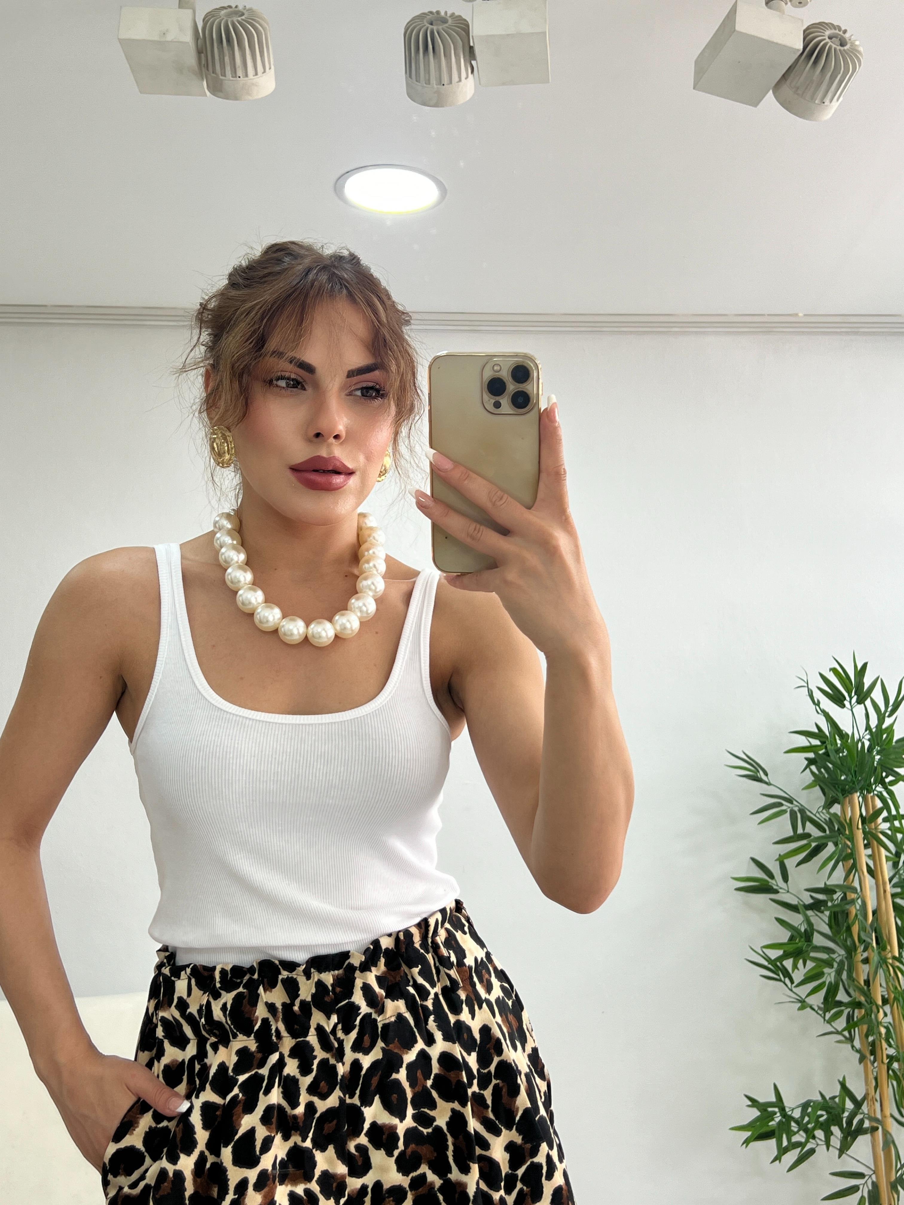 KALIN ASKILI BEYAZ ATLET