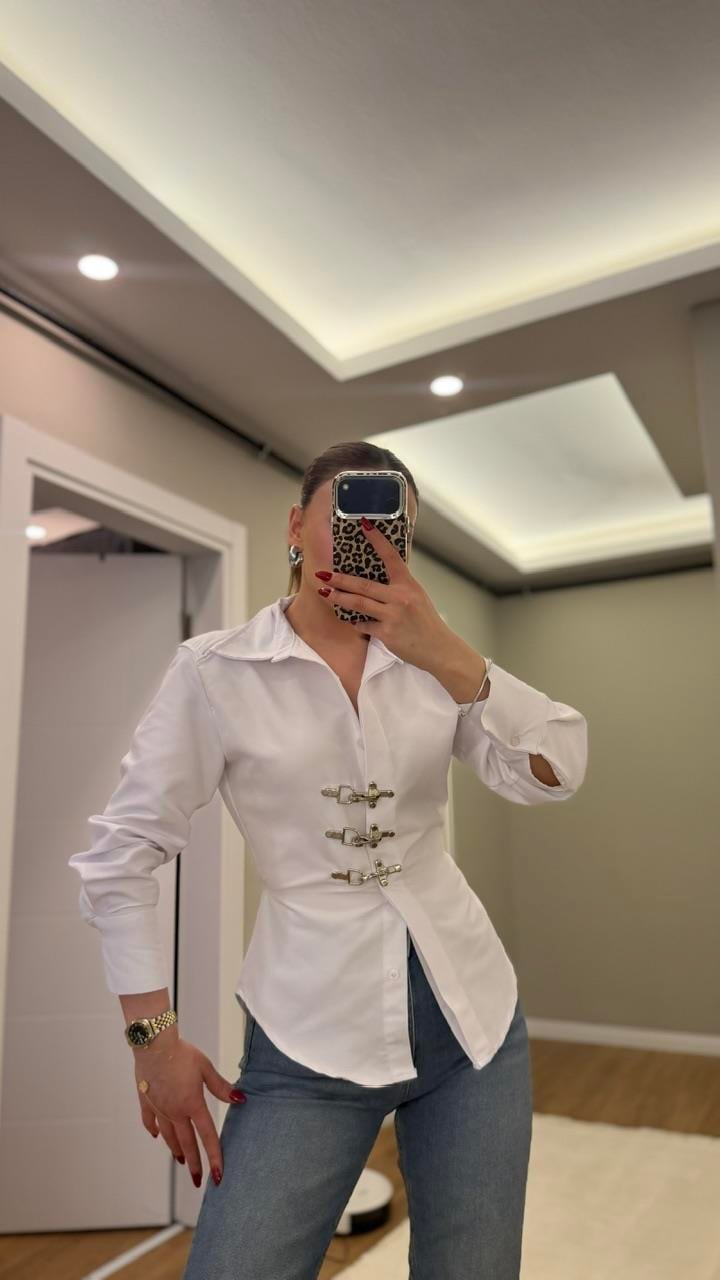 Kancalıl Poplin Beyaz Gömlek