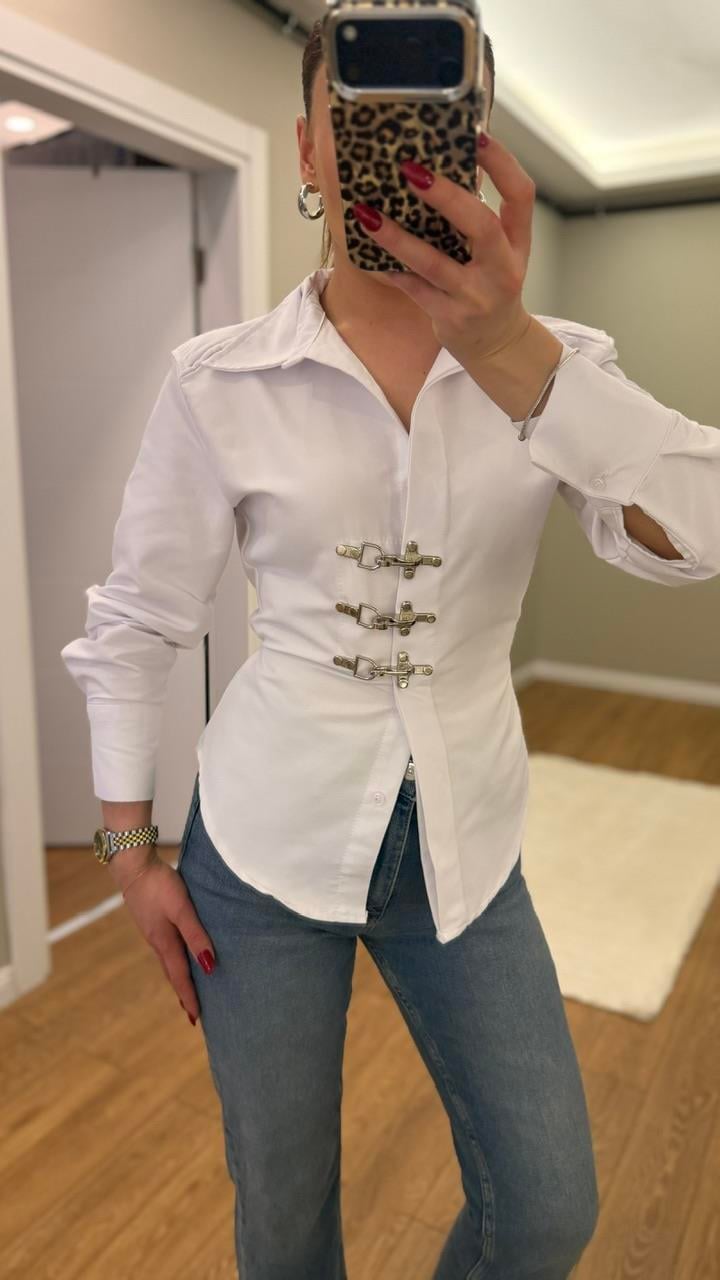 Kancalıl Poplin Beyaz Gömlek