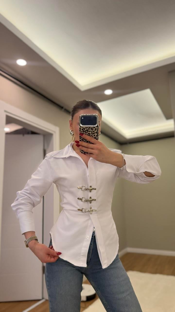 Kancalıl Poplin Beyaz Gömlek