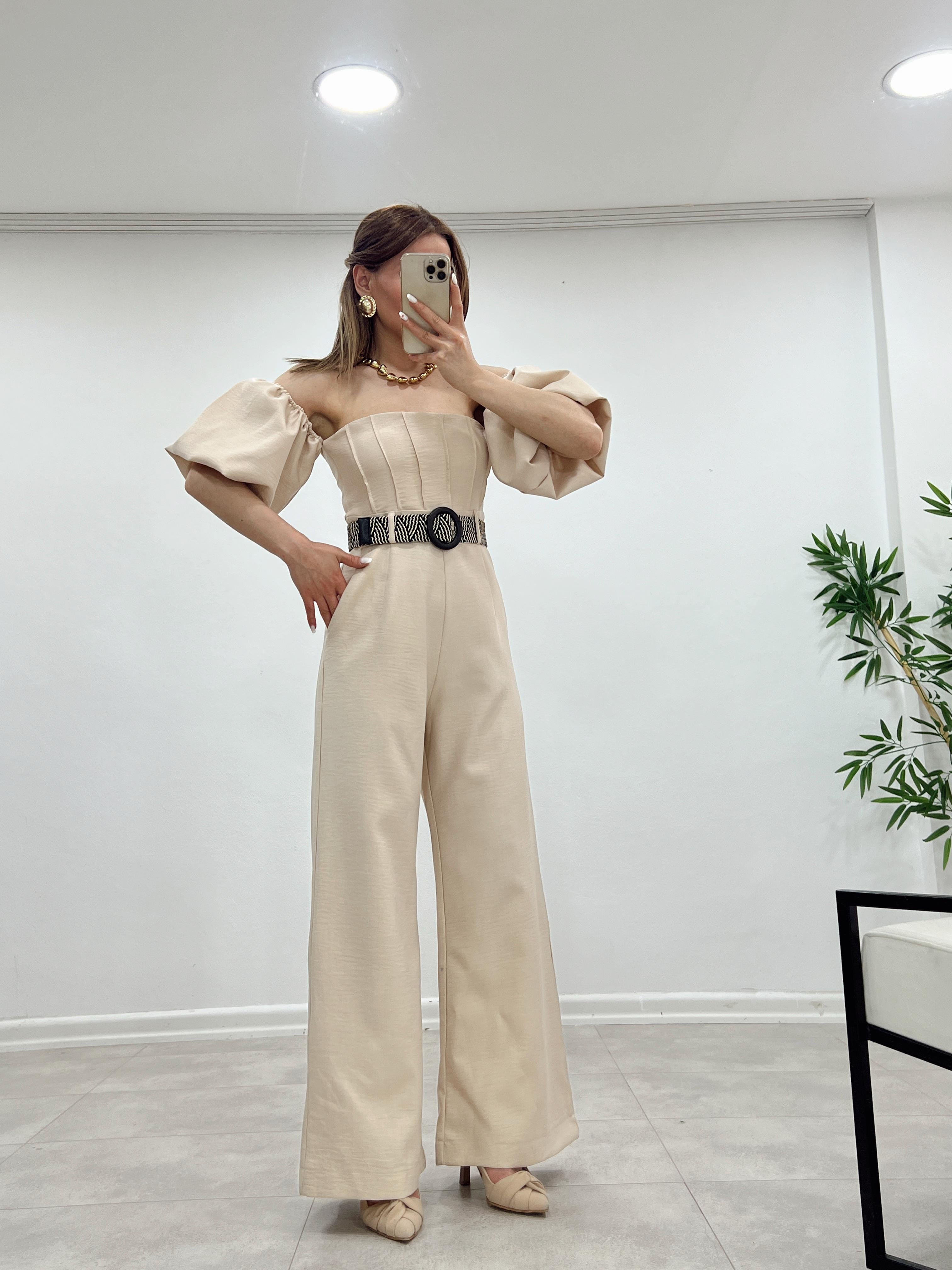 KEMERLİ BALON KOL TULUM