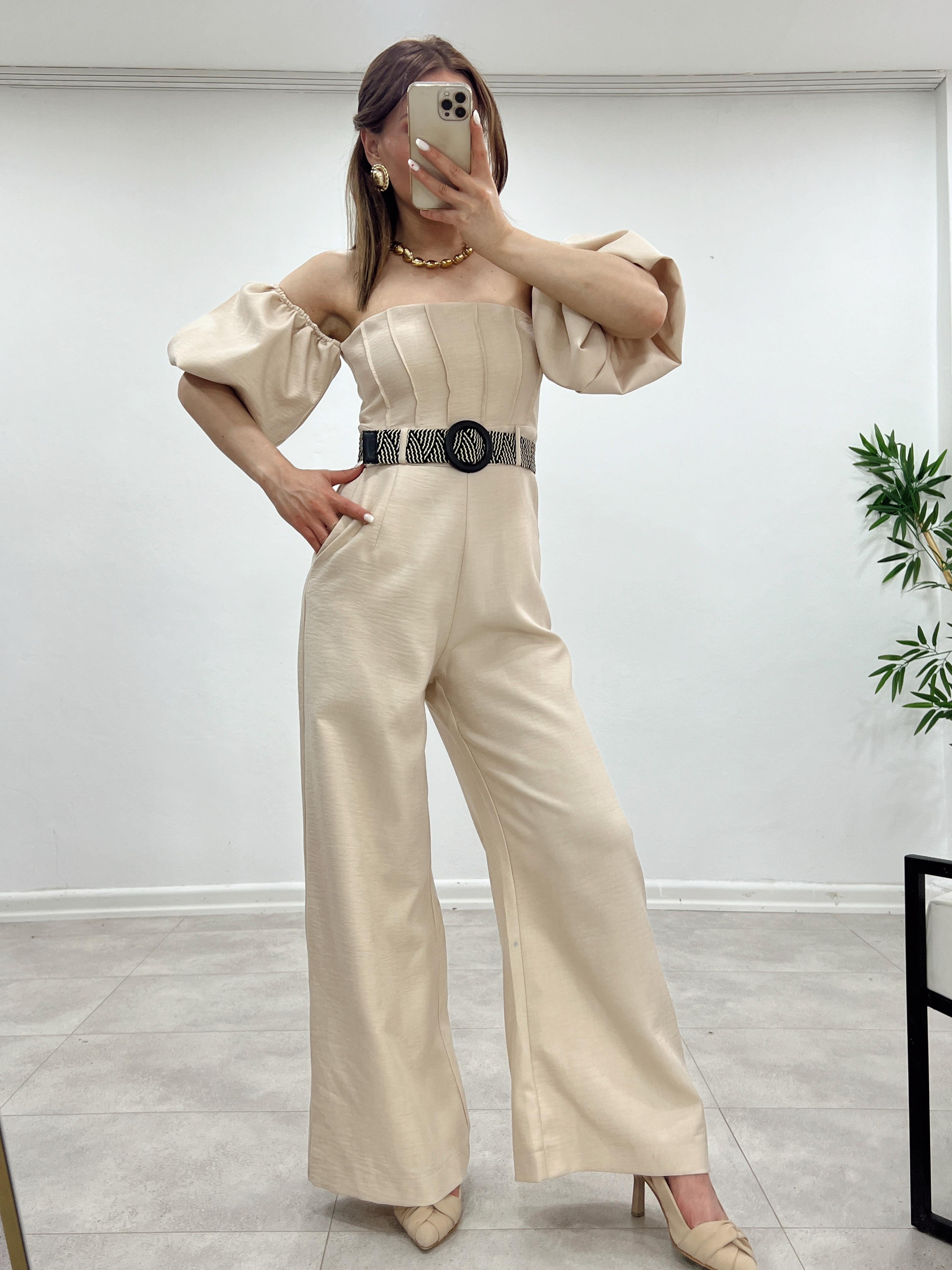 KEMERLİ BALON KOL TULUM