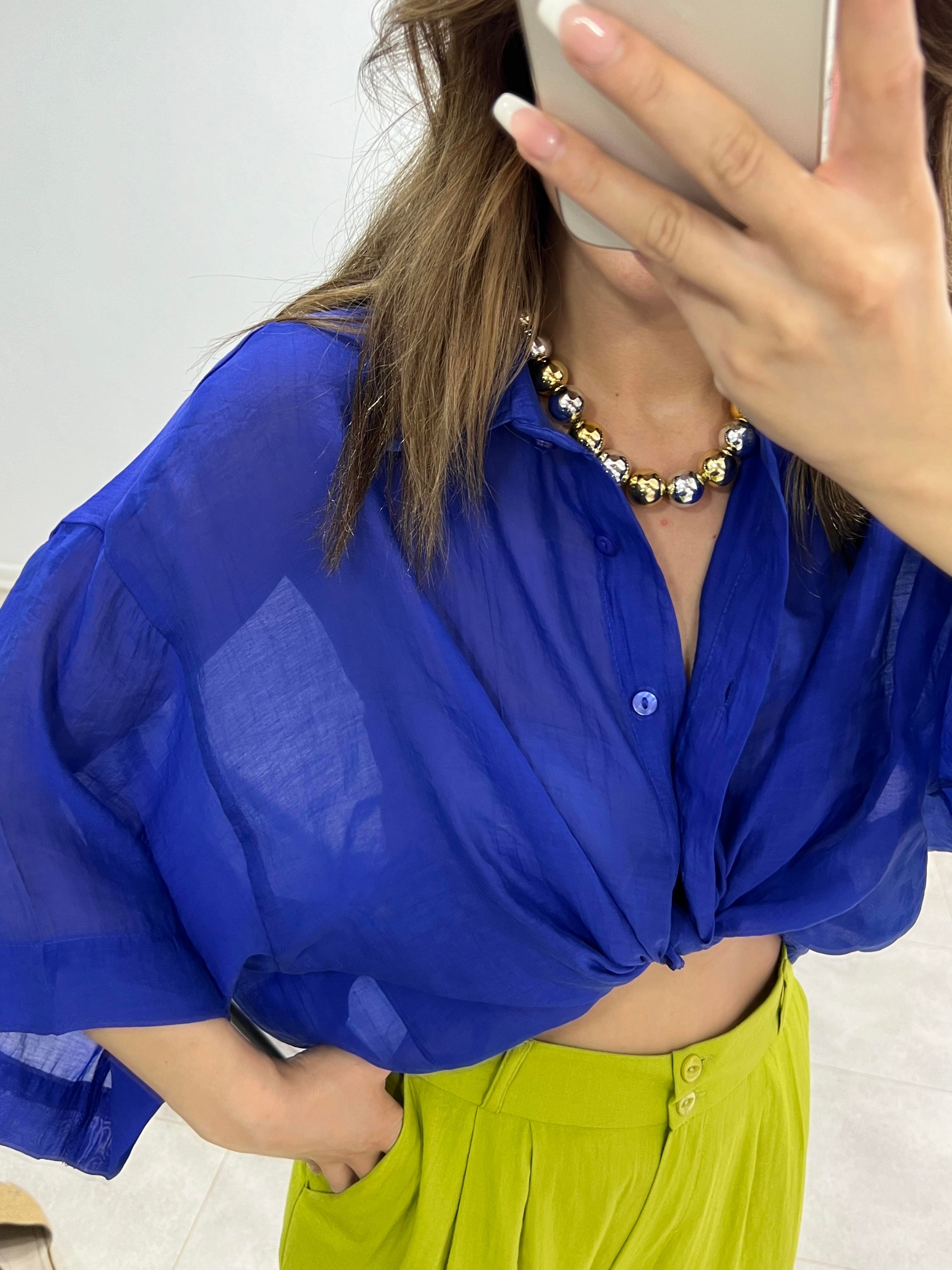 KETEN DİRSEK KOL GÖMLEK LACİ