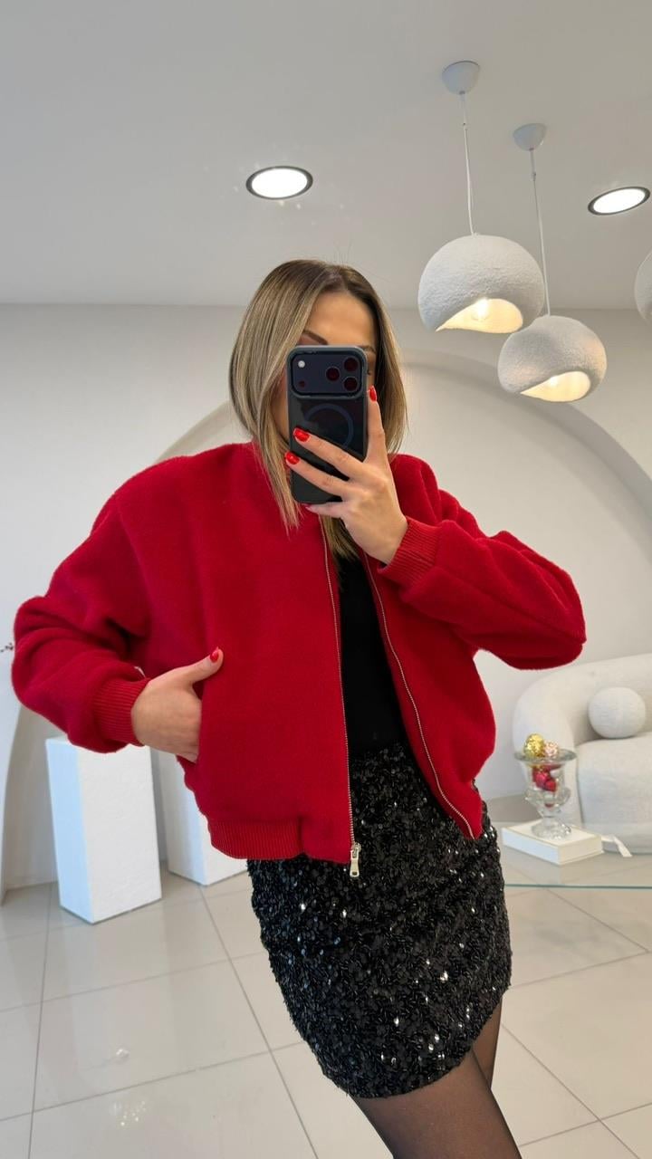 KIRMIZI KAŞE BOMBER