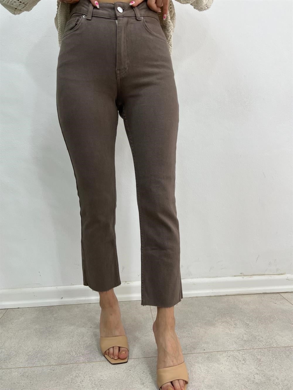KOYU GRİ MOM JEAN