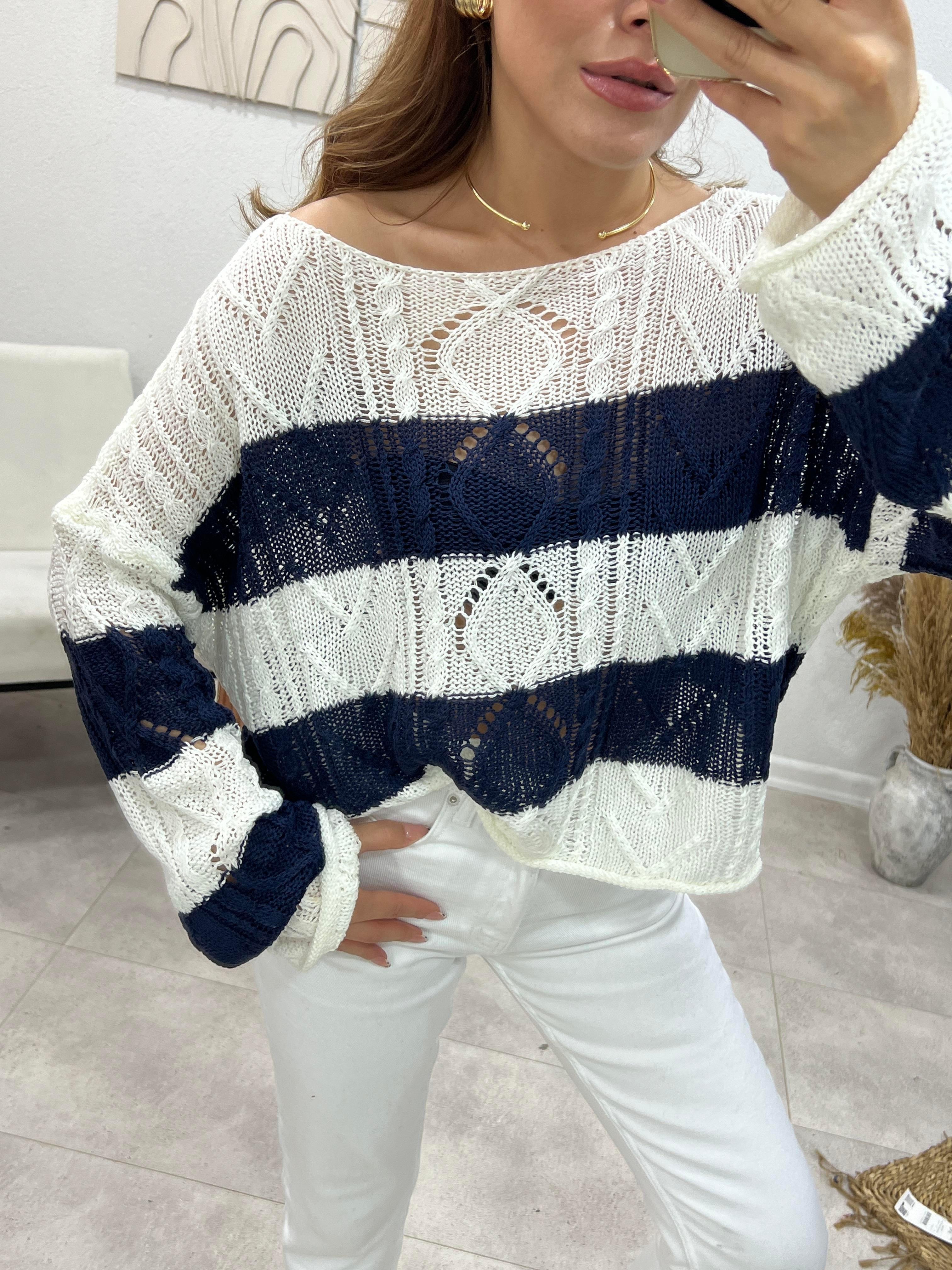 LACİVERT ÇİZGİLİ MERSERİZE 