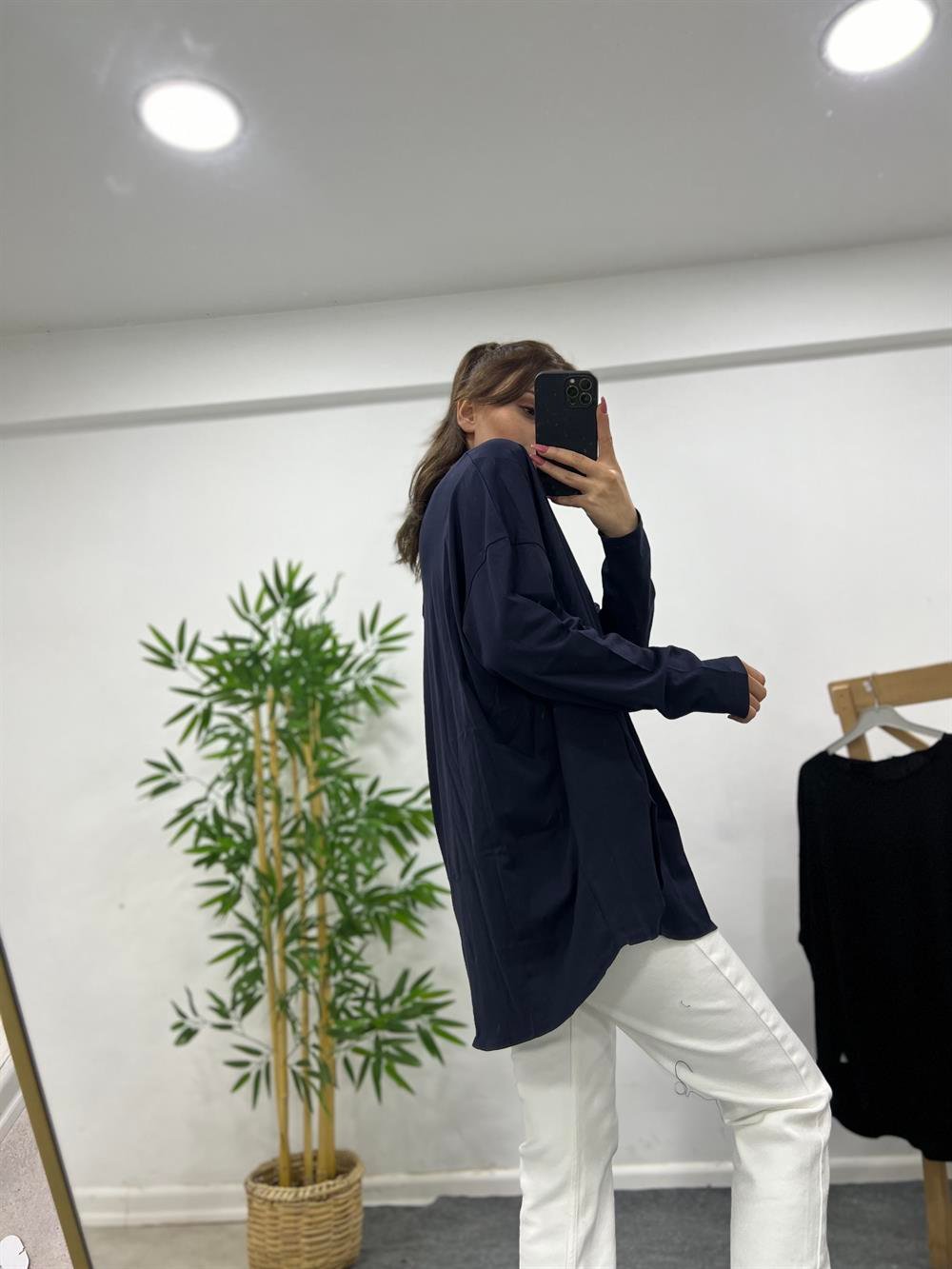 LACİVERT UZUN KOLLU BASİC