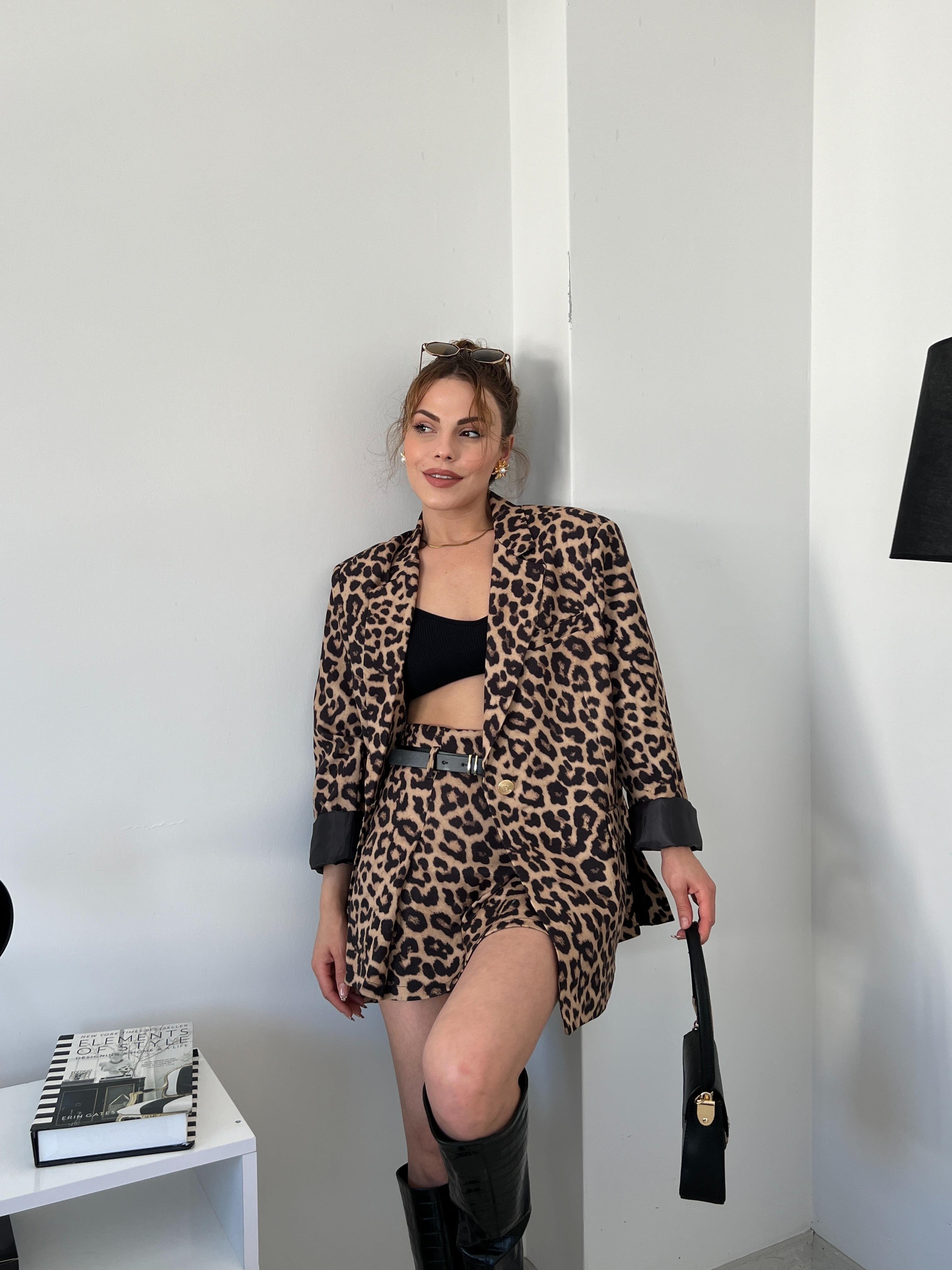 LEOPAR ASTARLI CEKET 