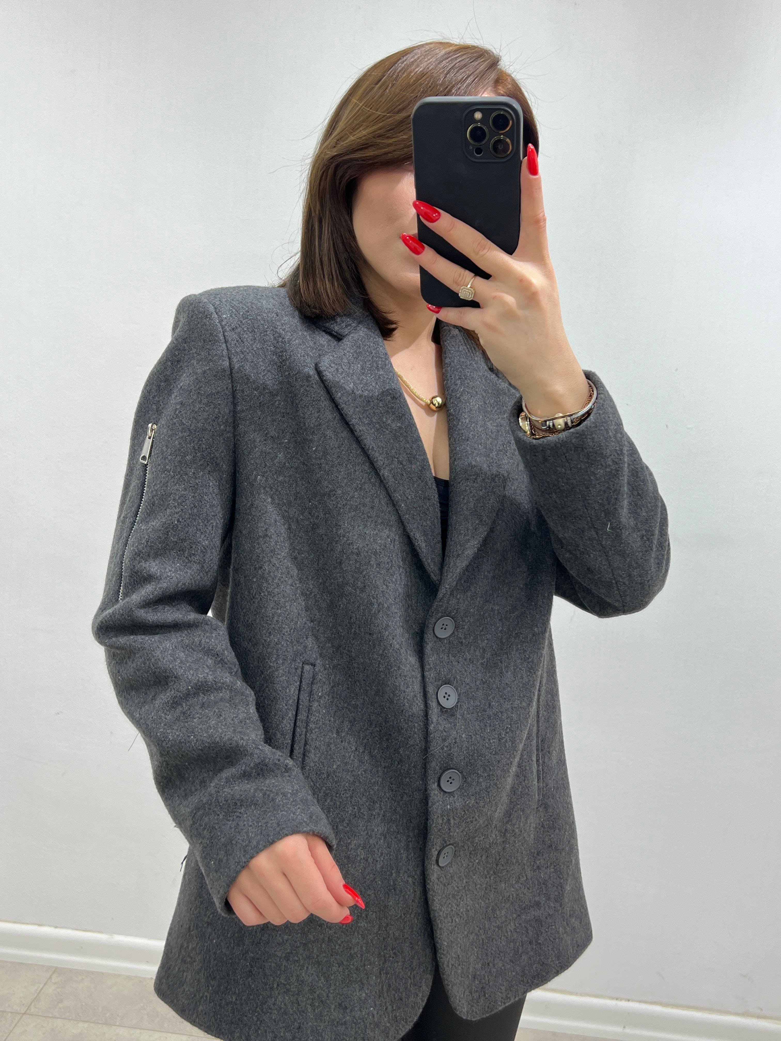 MARKA MODEL TASARIM MODEL KAŞE CEKET ANTRASİT